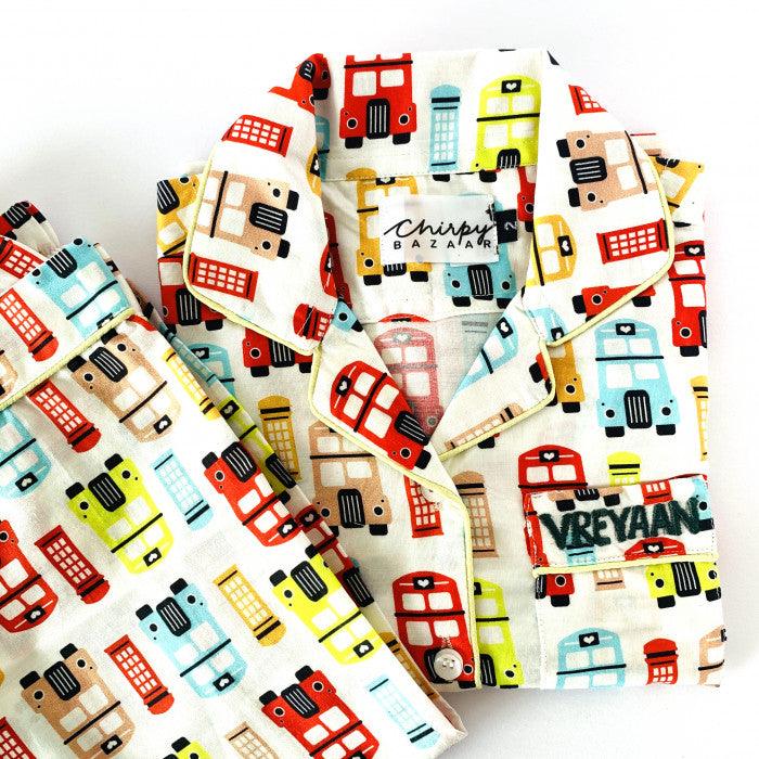 Colorful Retro London Night Suit