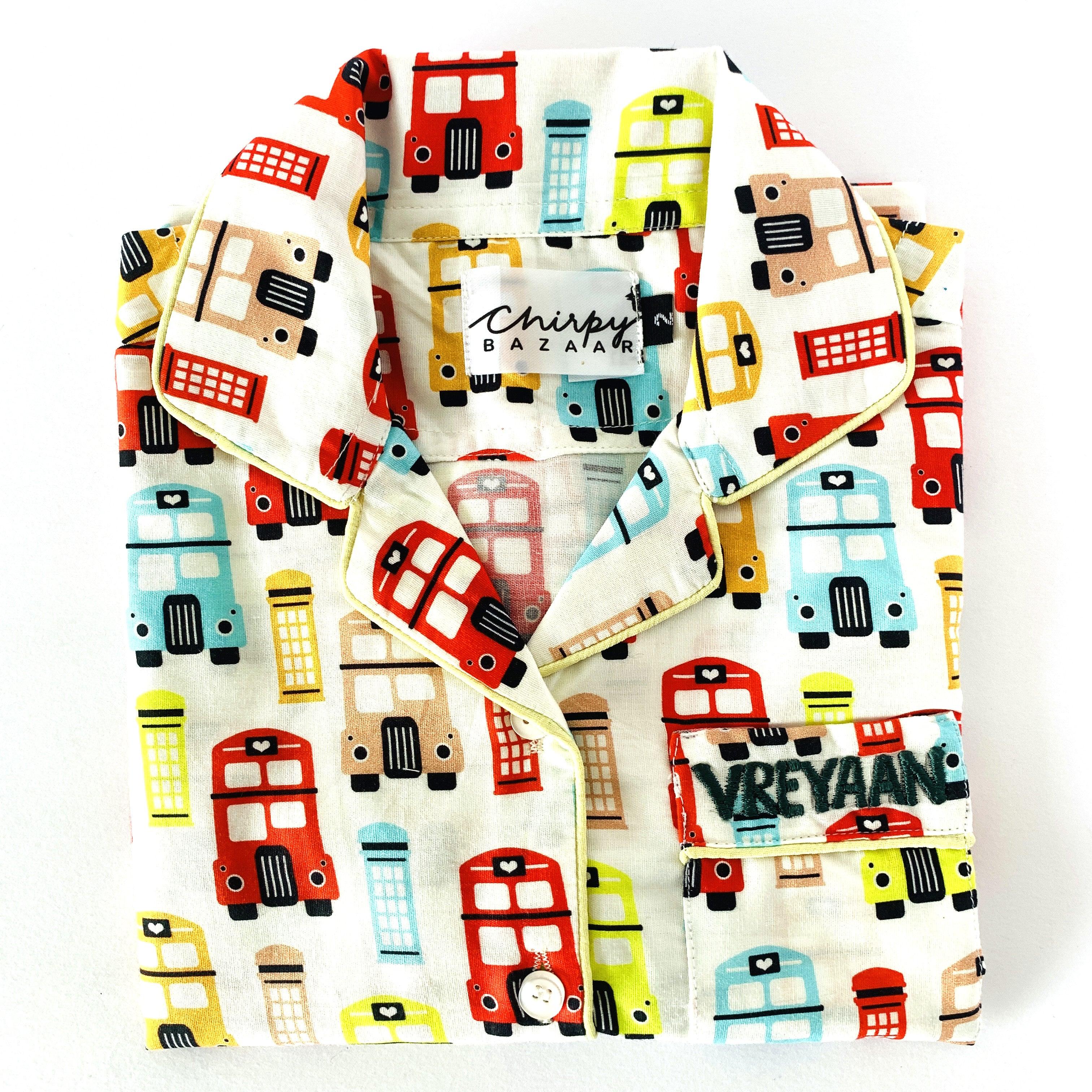 Colorful Retro London Night Suit