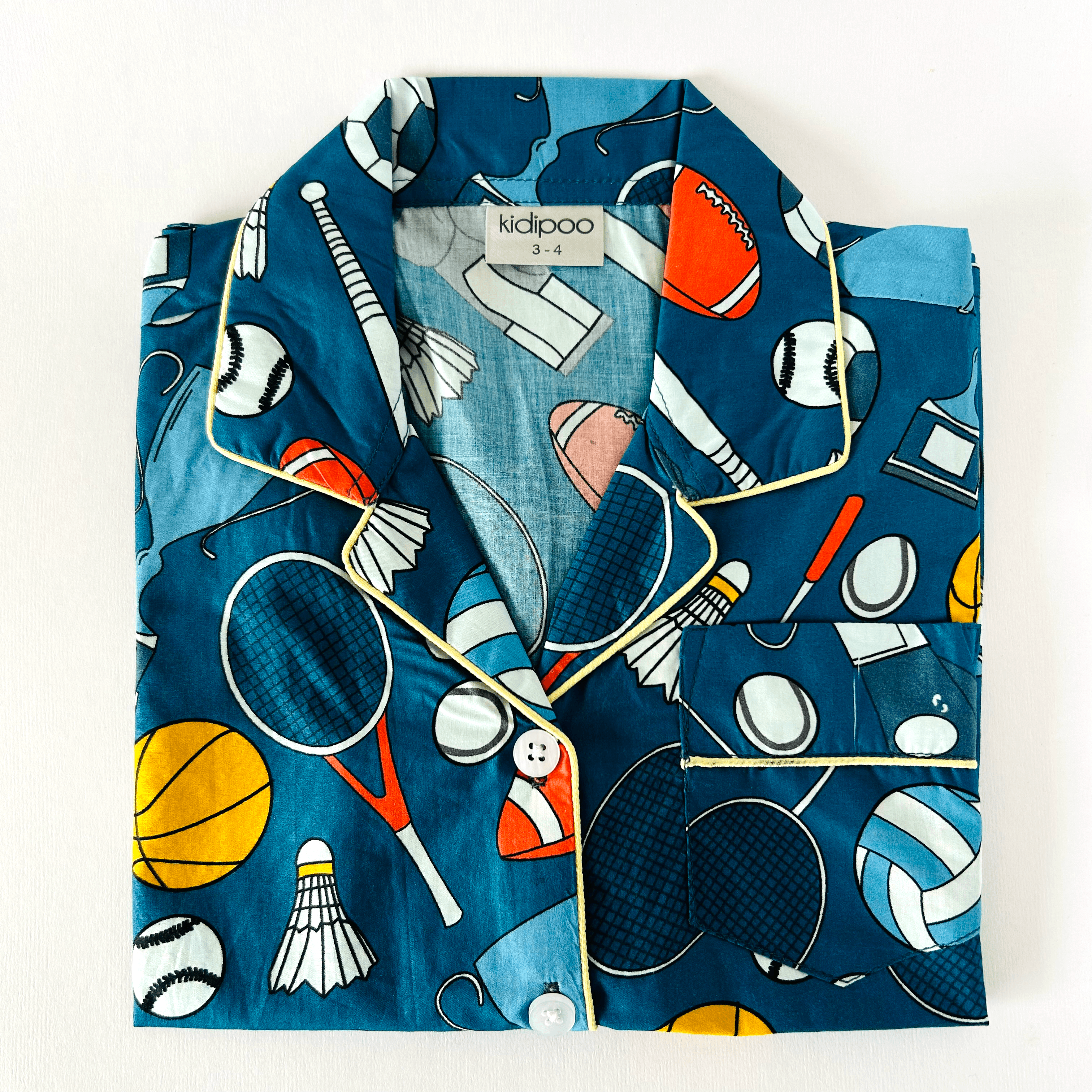 Playful Football Night Suit