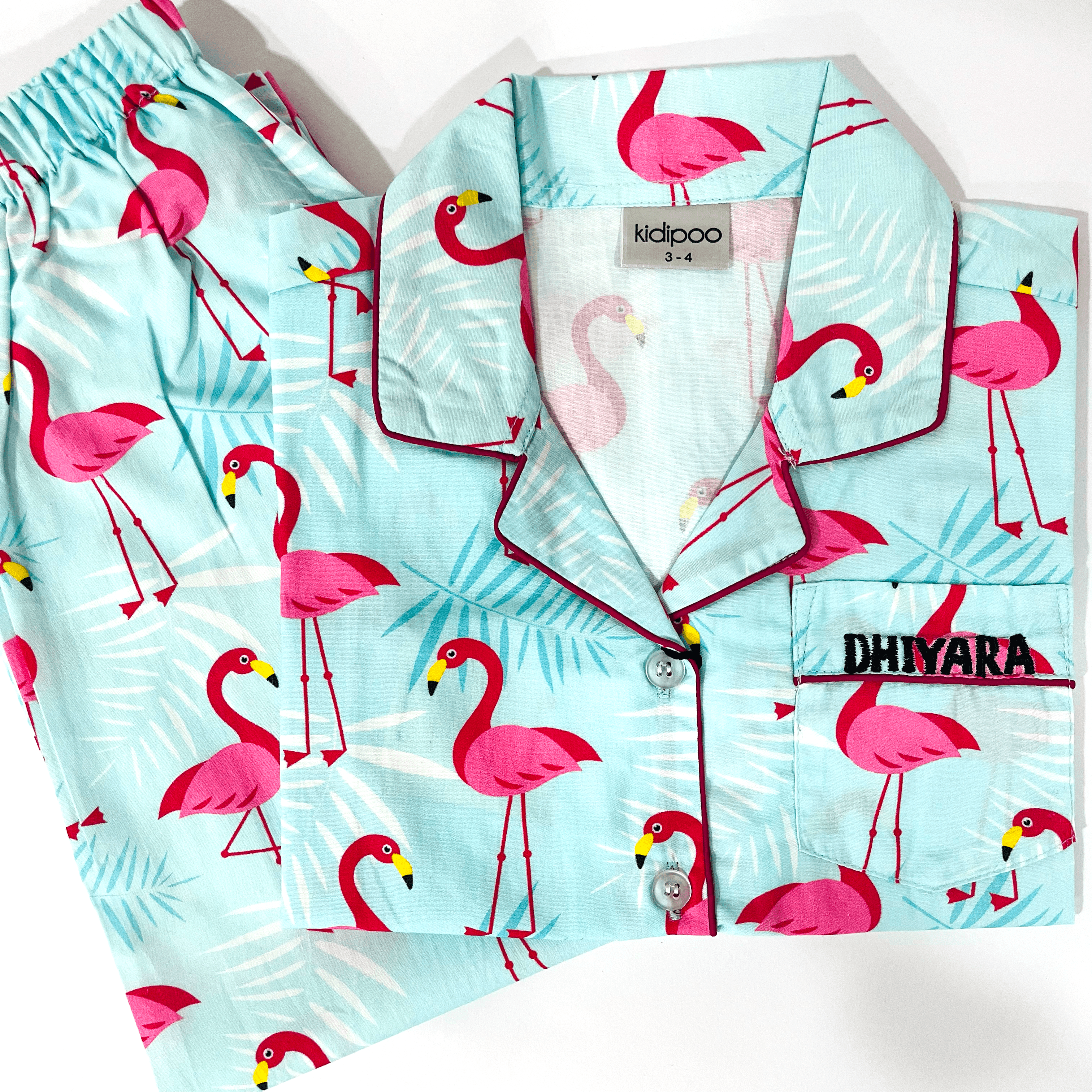 Flamingo Birds Night Suit