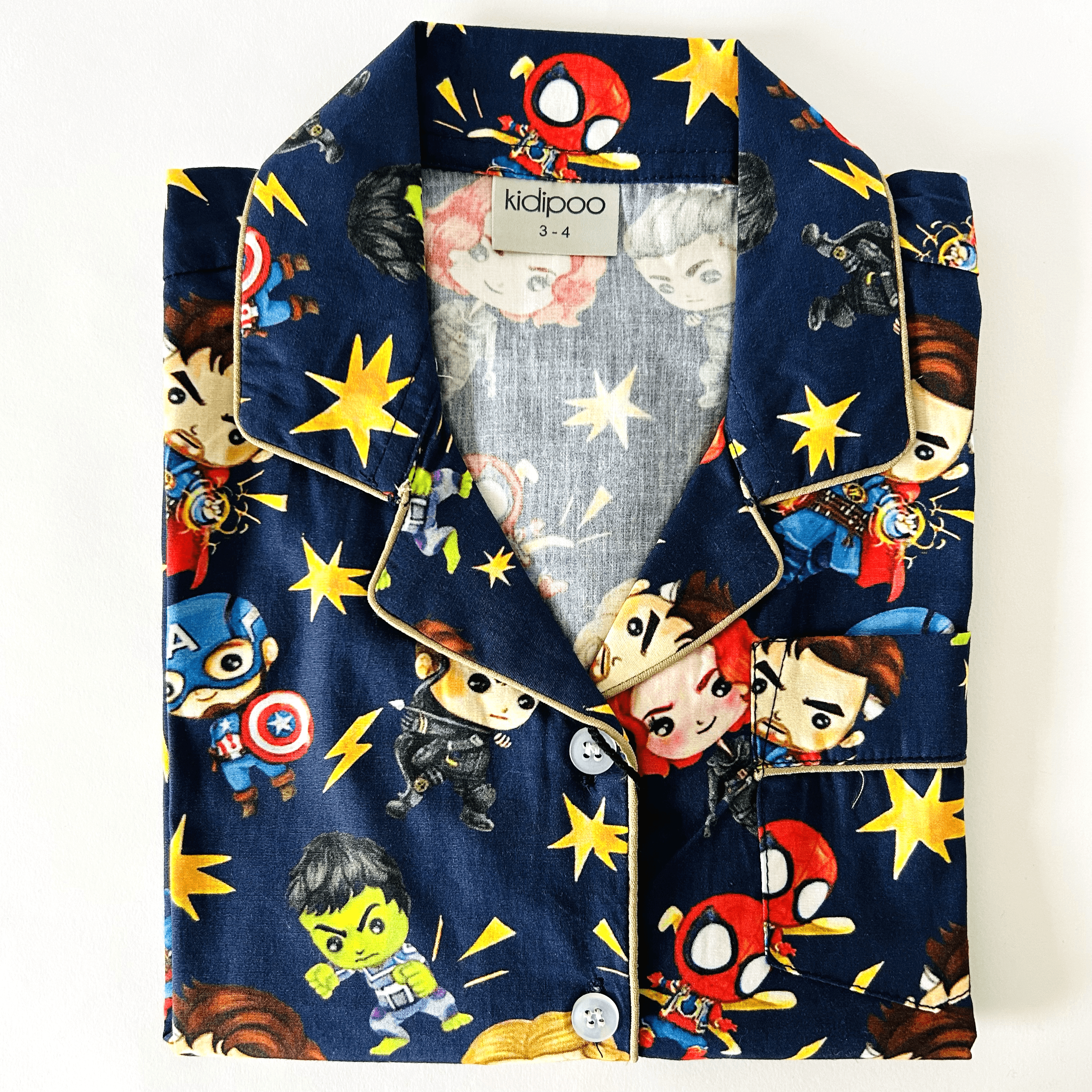 Super Hero Dark Blue Night Suit