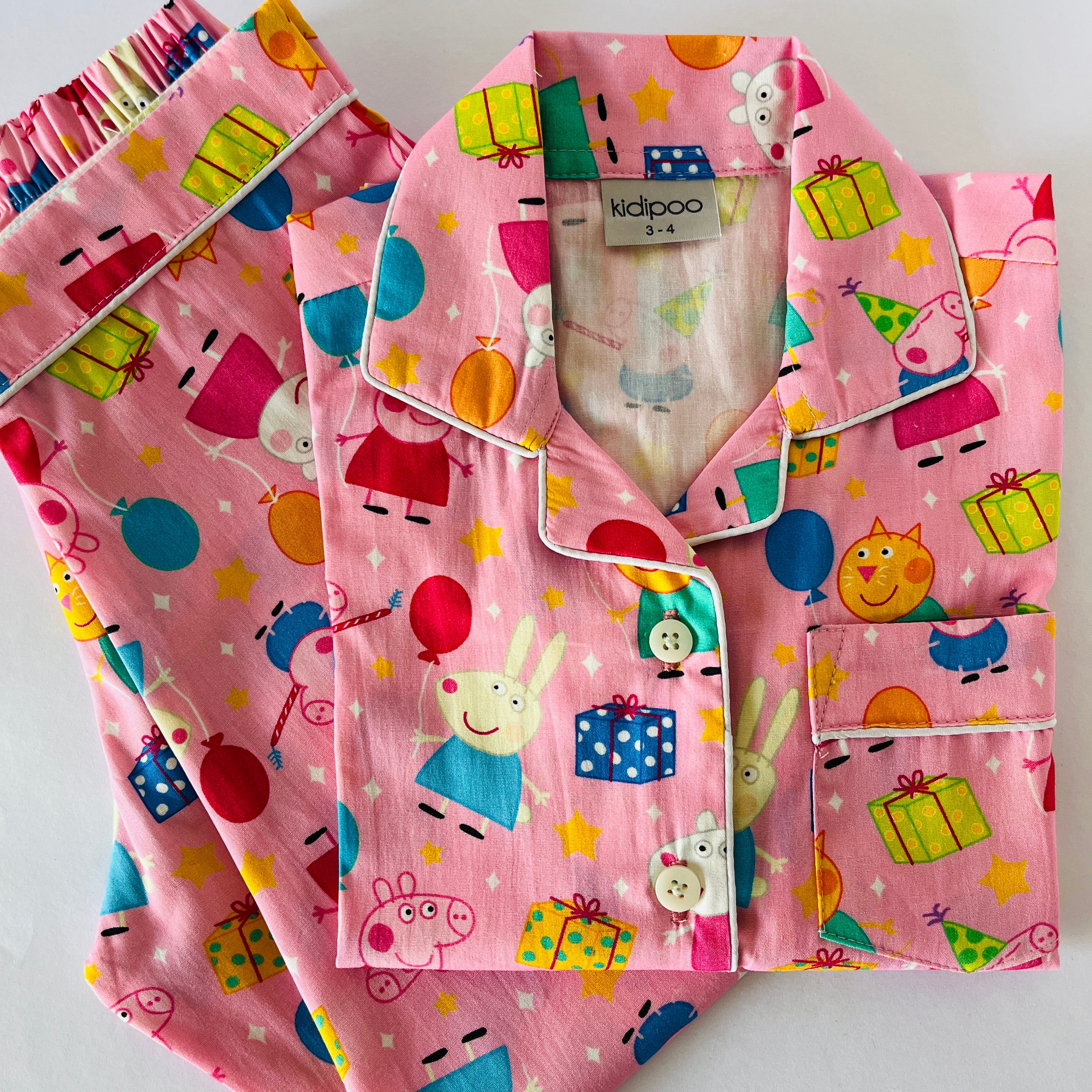 Pink Party Peppa Pig Night Suit