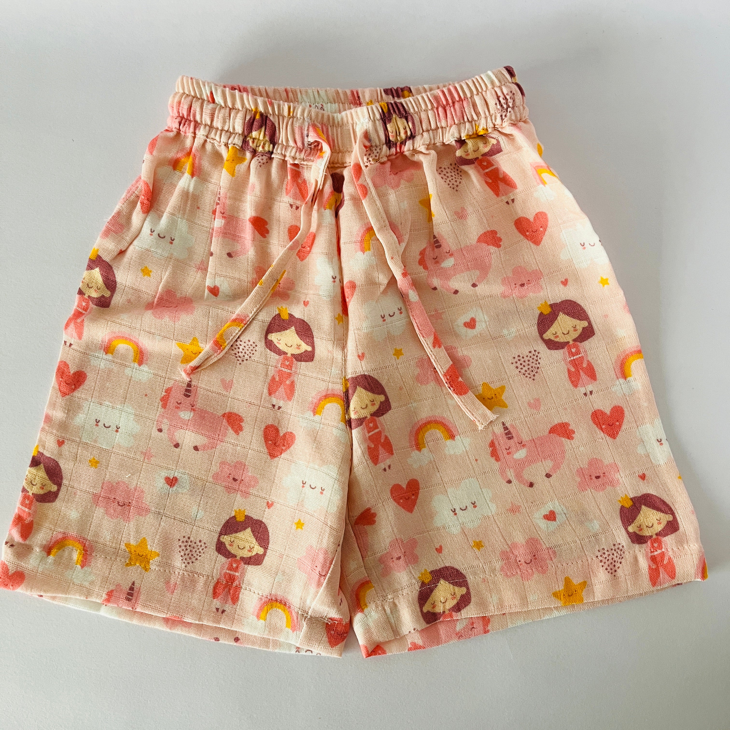 Pink Princess Muslin Coord Set
