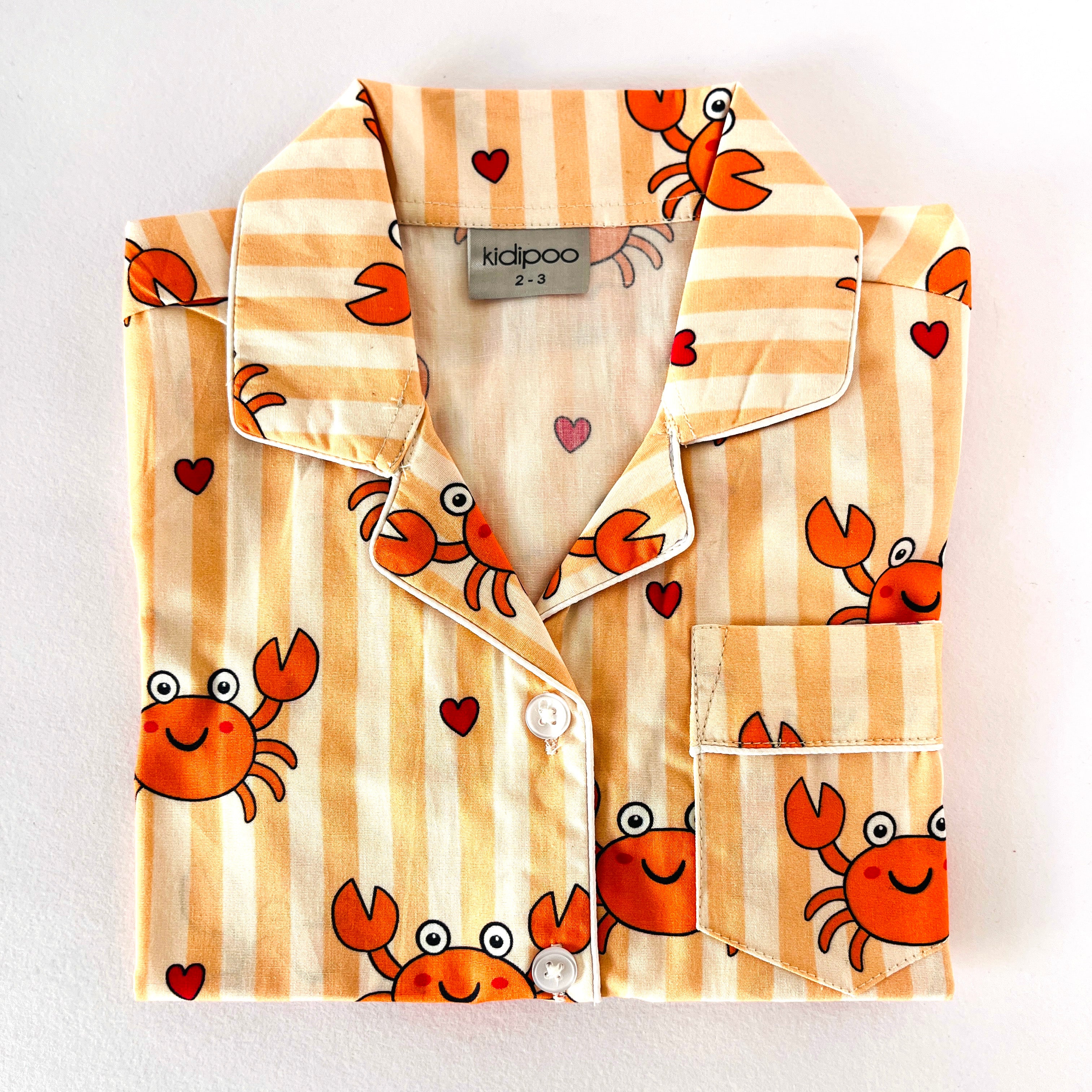 Stripes and Crabs Night Suit