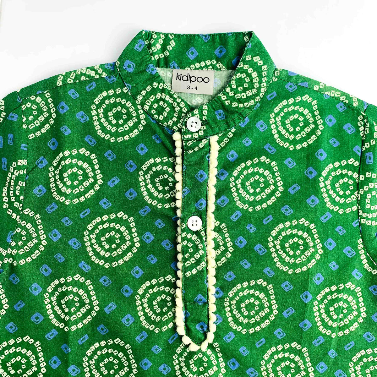 Green Bandhani Kurta Pajama