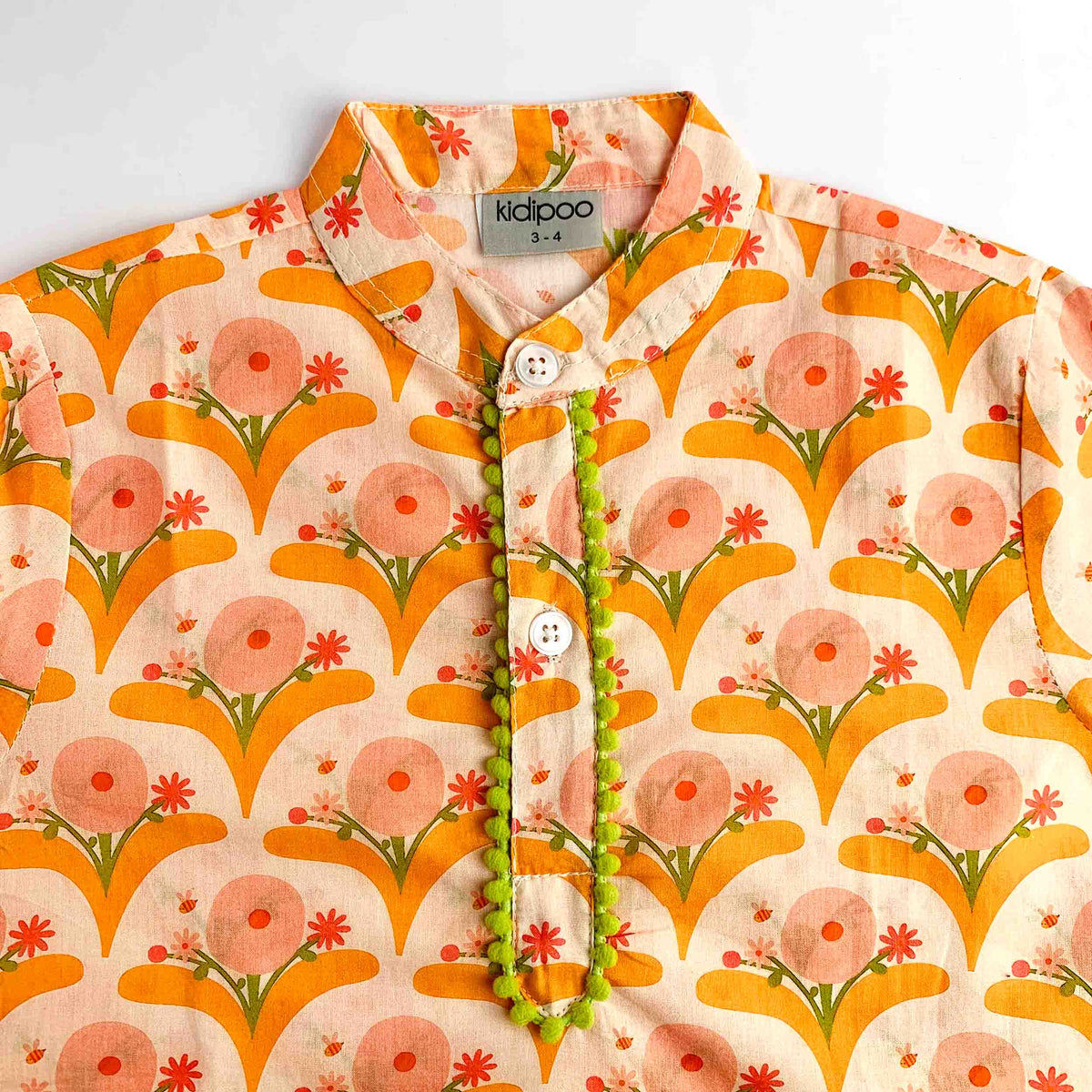 Modern Floral Kurta Pajama