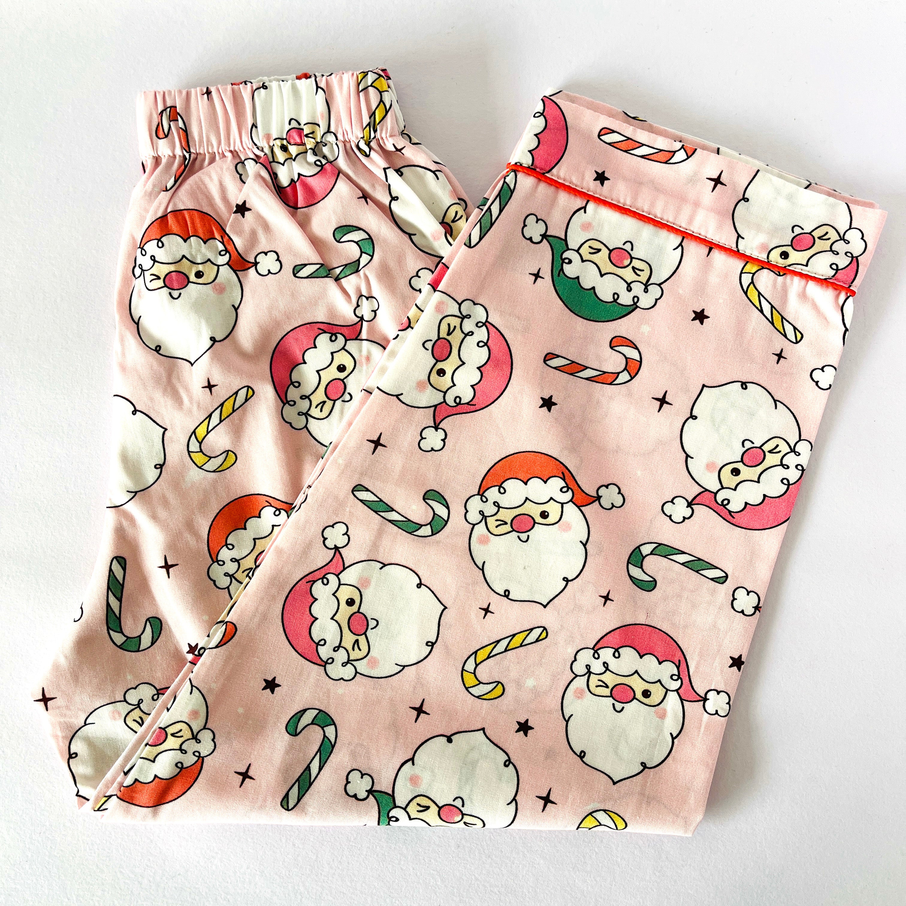 Pink Winking Santa Night Suit