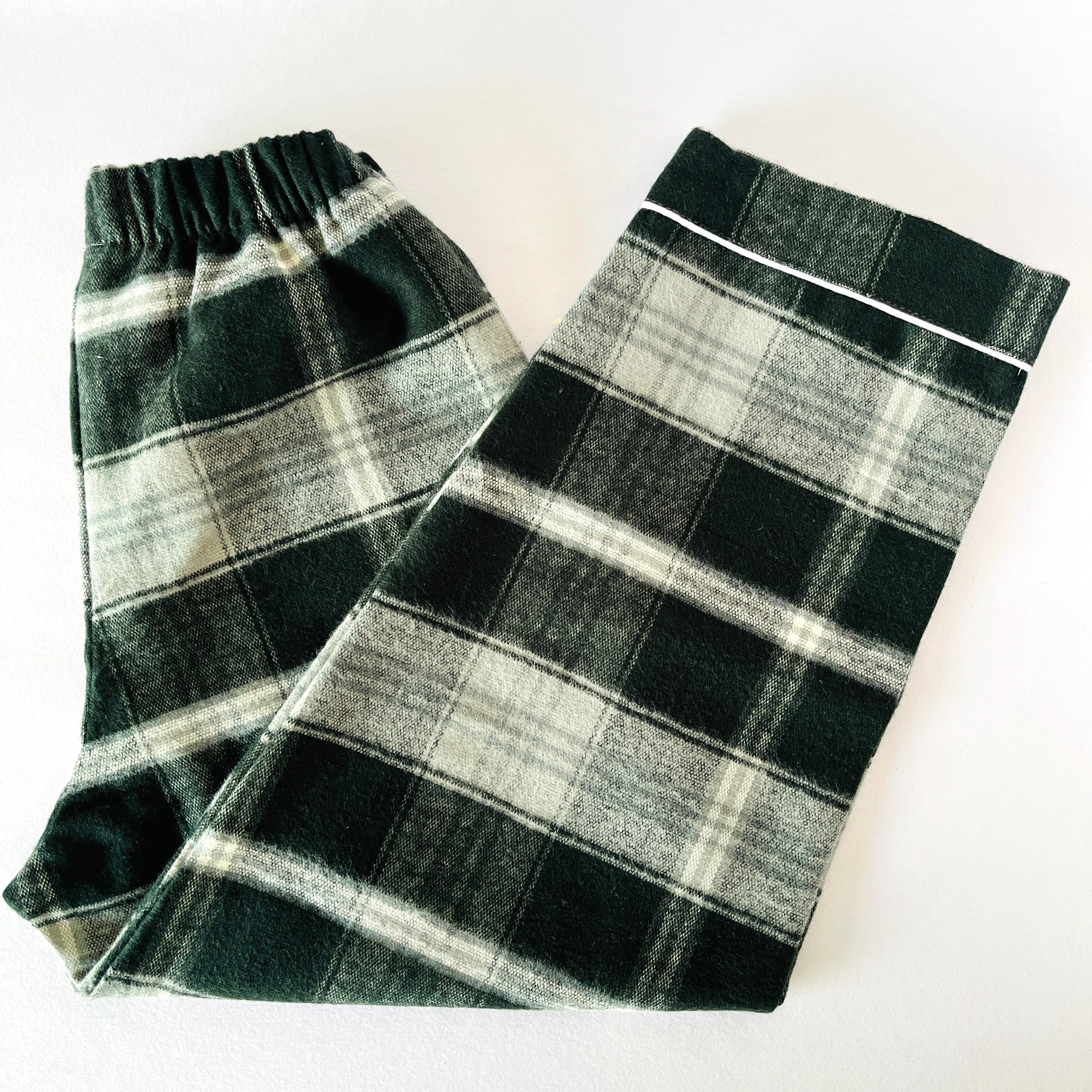 Emerald Checks Flannel Night Suit