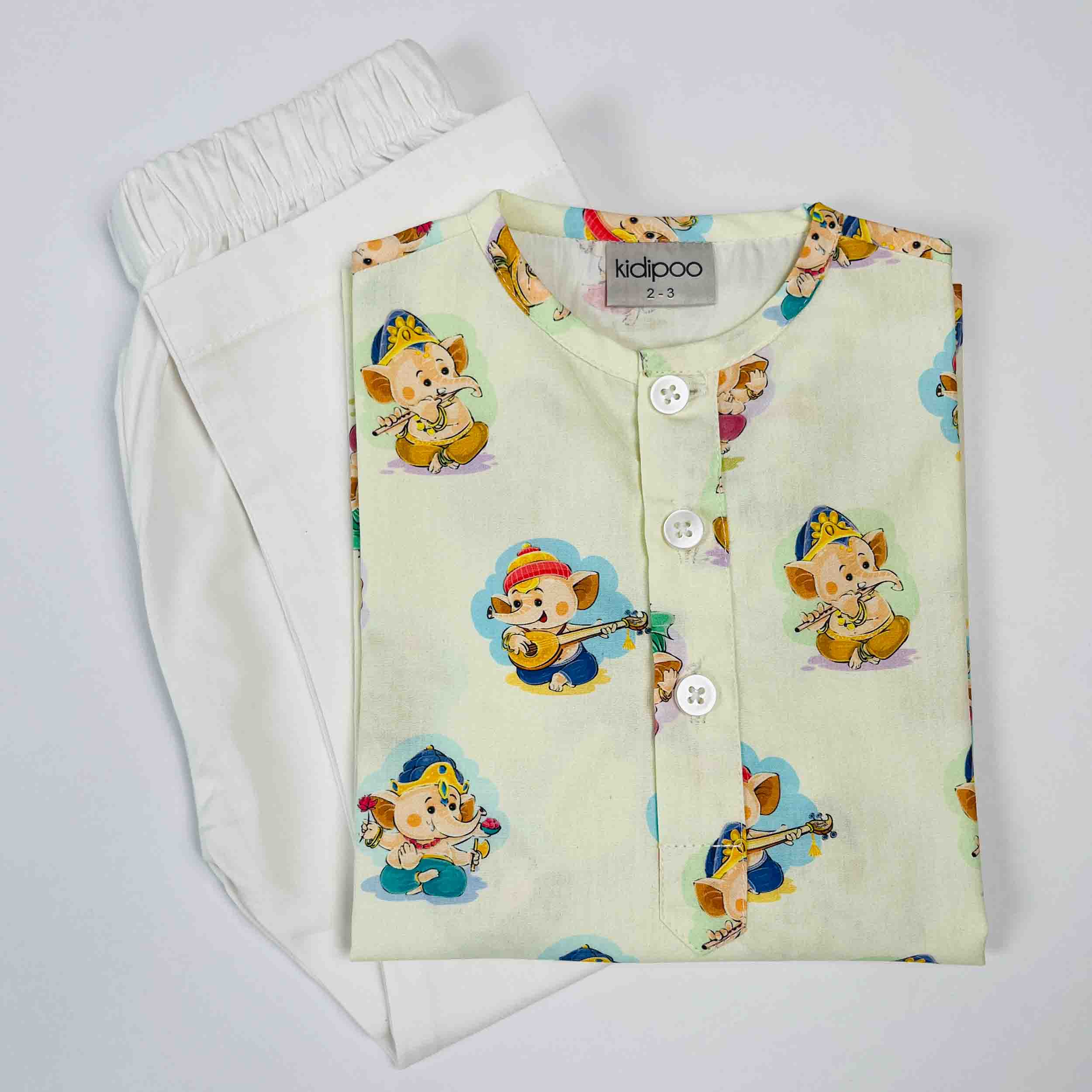 Musical Ganesha Kurta Pajama