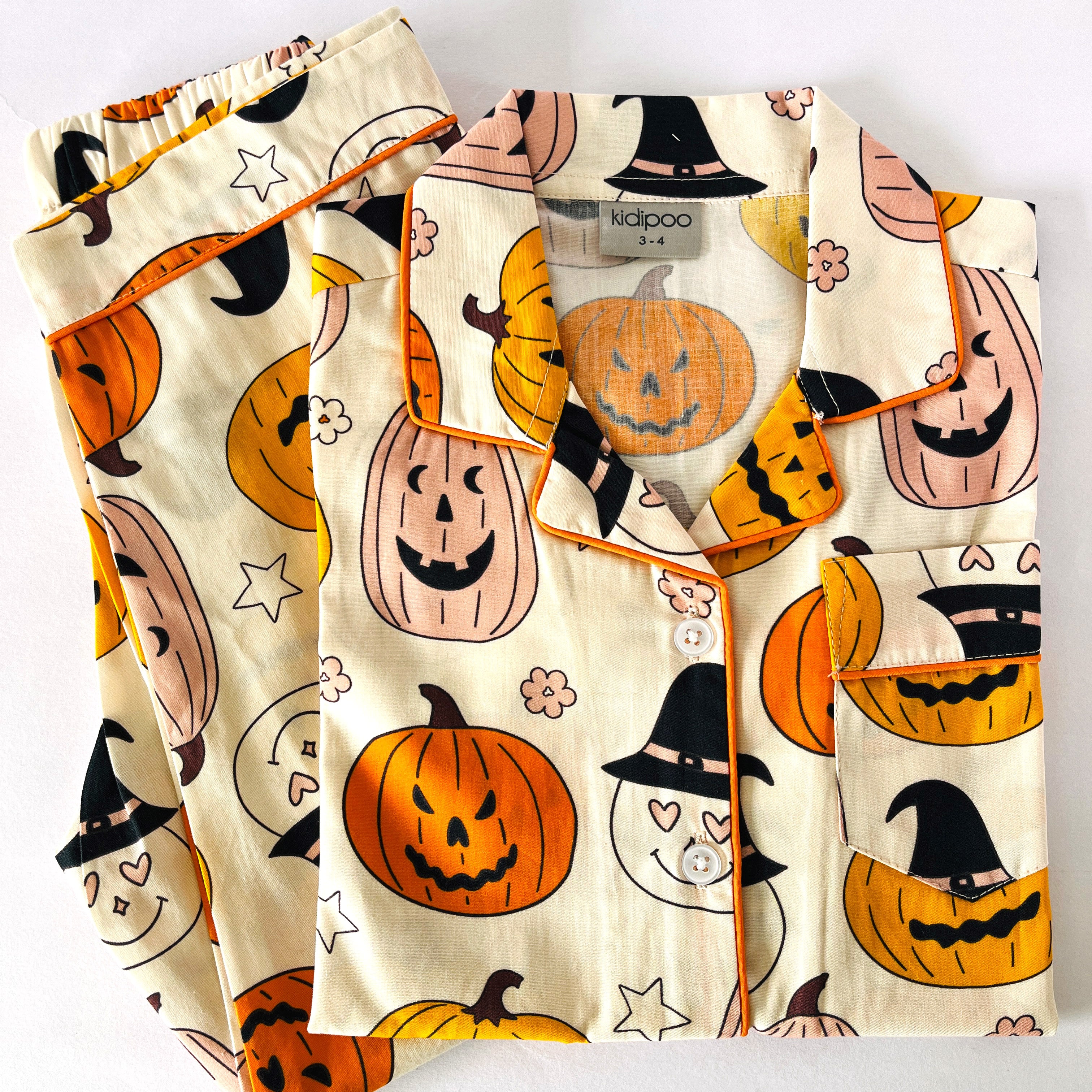 Halloween Pumpkin Night Suit