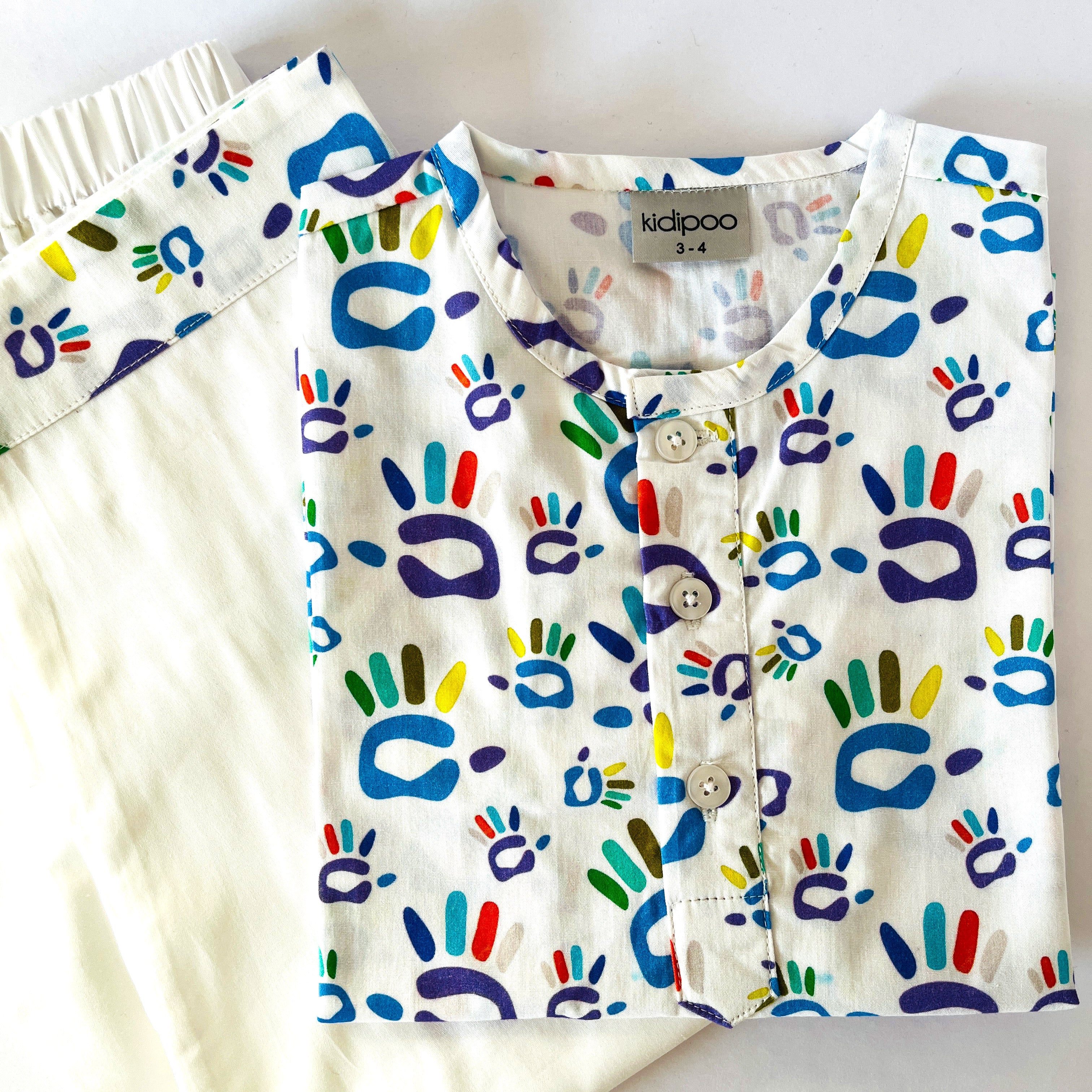 Colourful Hands Holi Kurta Pajama