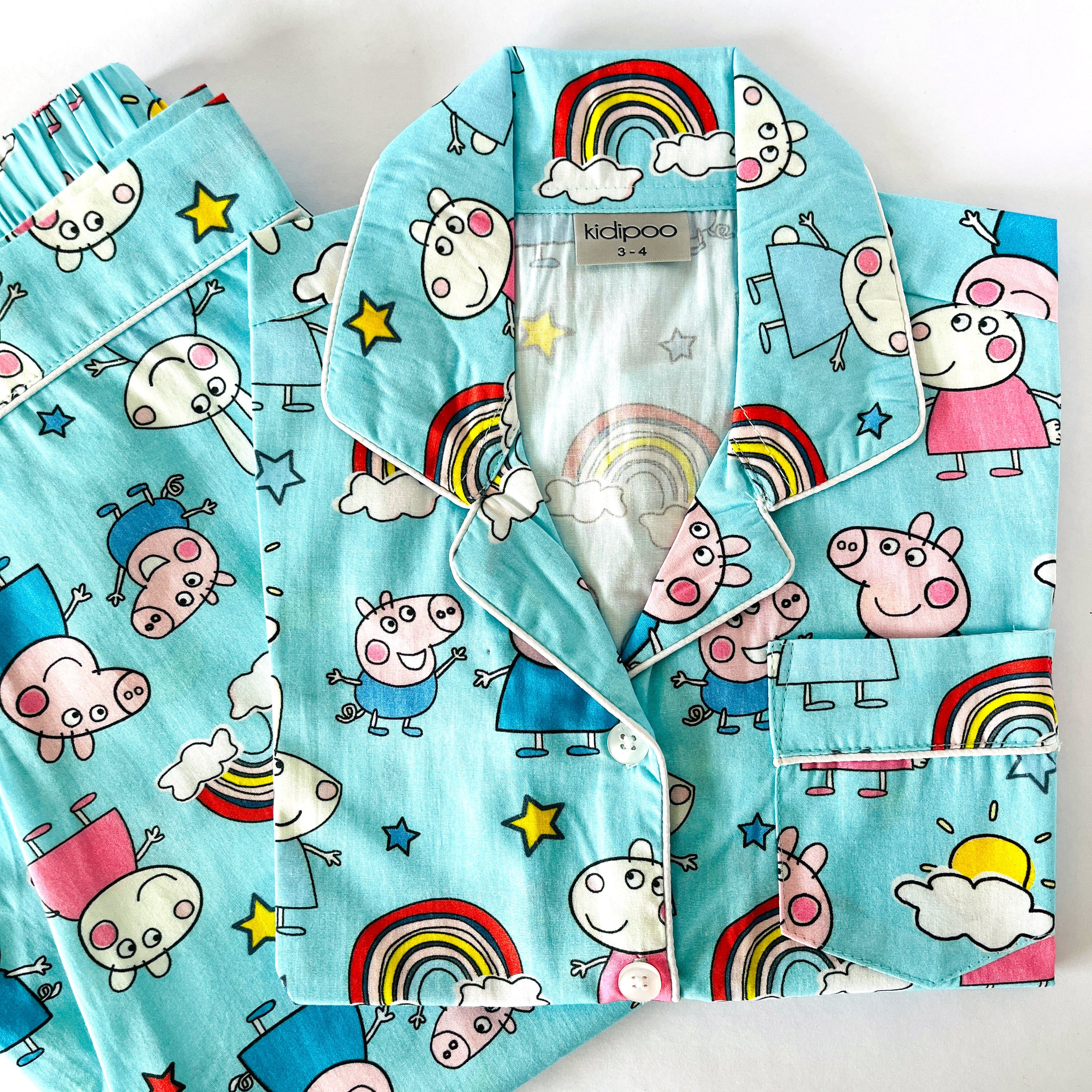 Blue Doodle Peppa Pig Night Suit