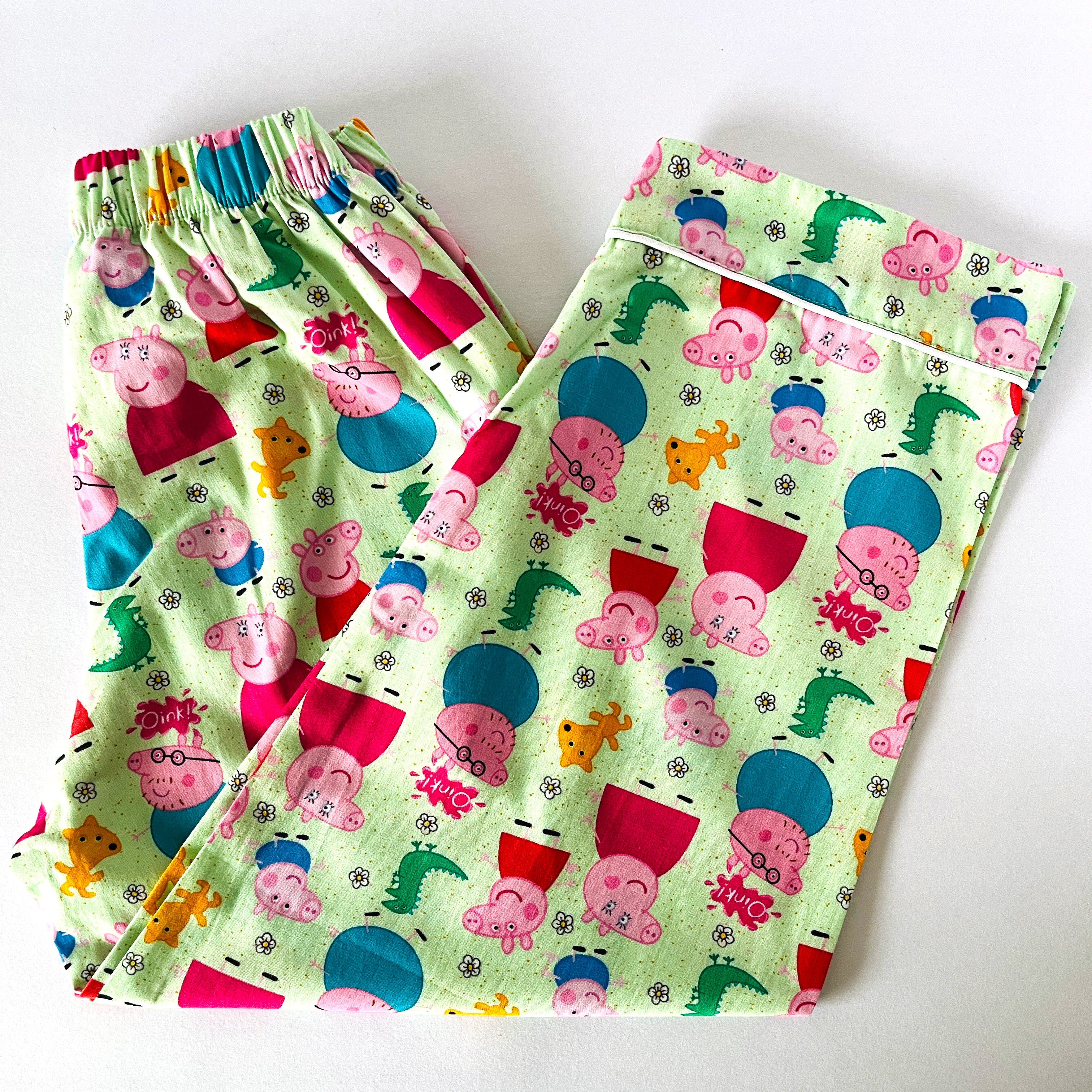 Green Peppa Pig Family Night Suit