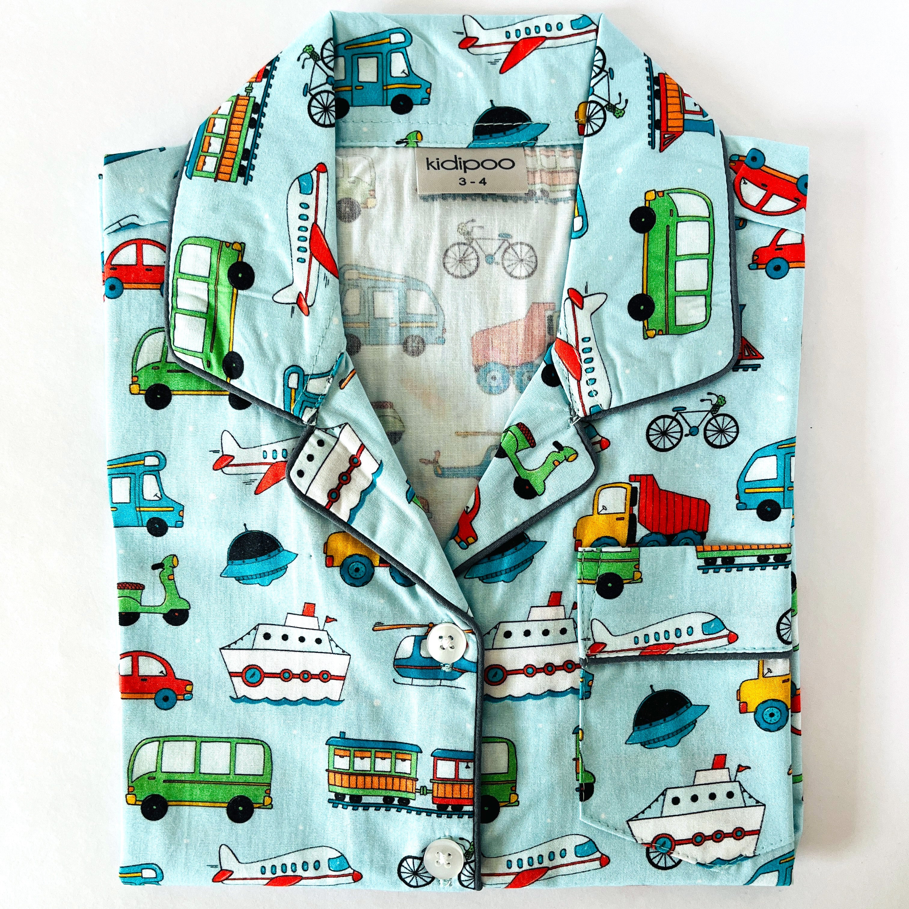 Fun Transport Vehicles Night Suit