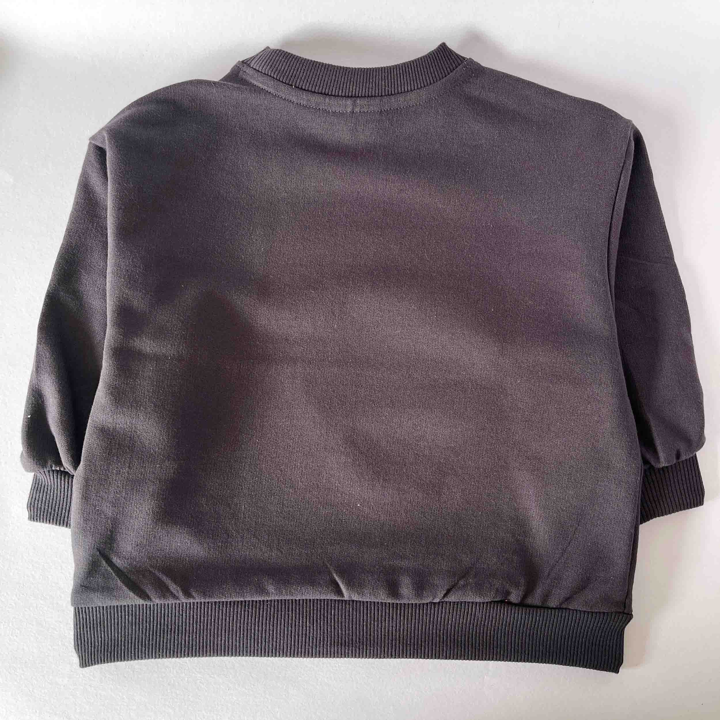 Gray sweatshirt on a white background