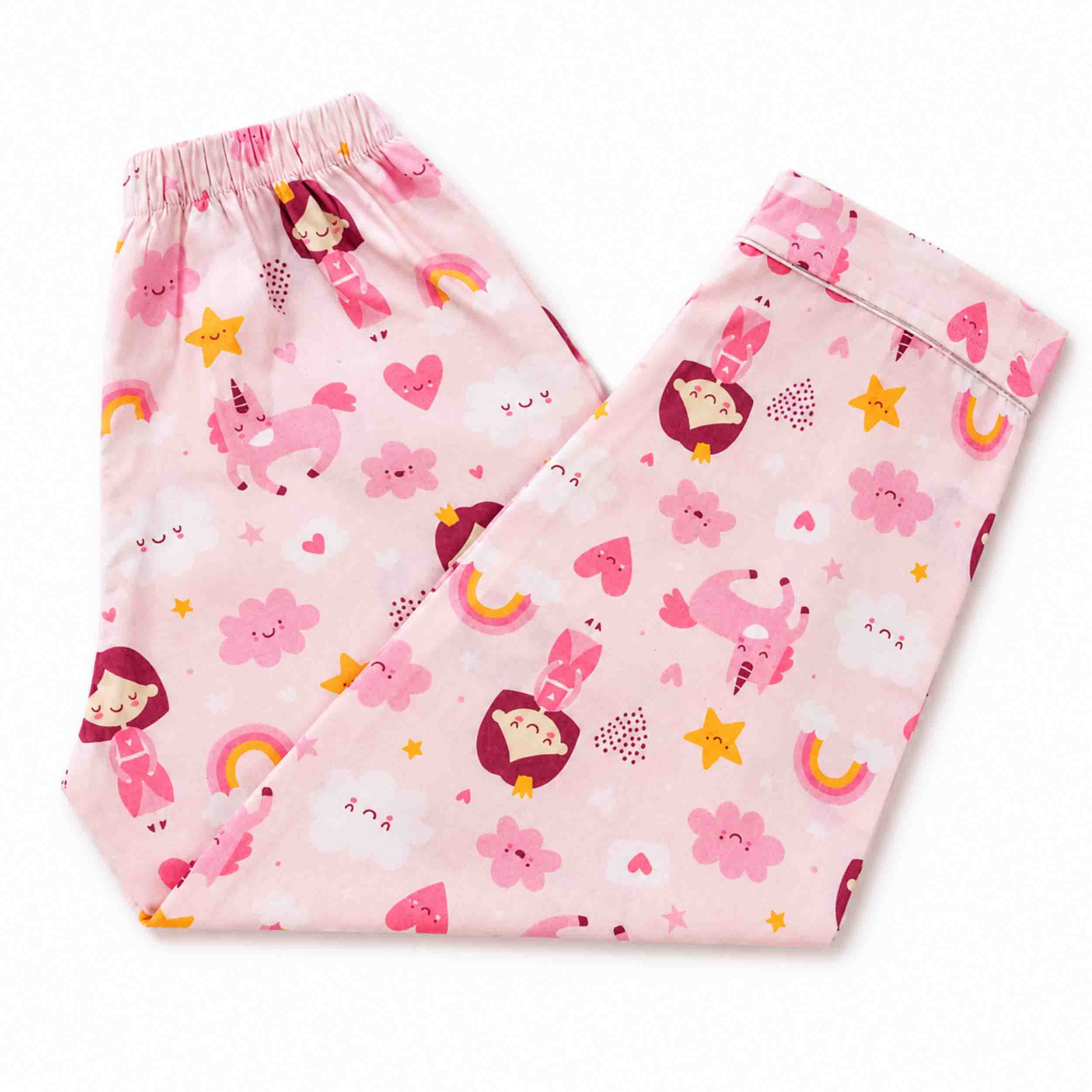 Pink Princess Night Suit