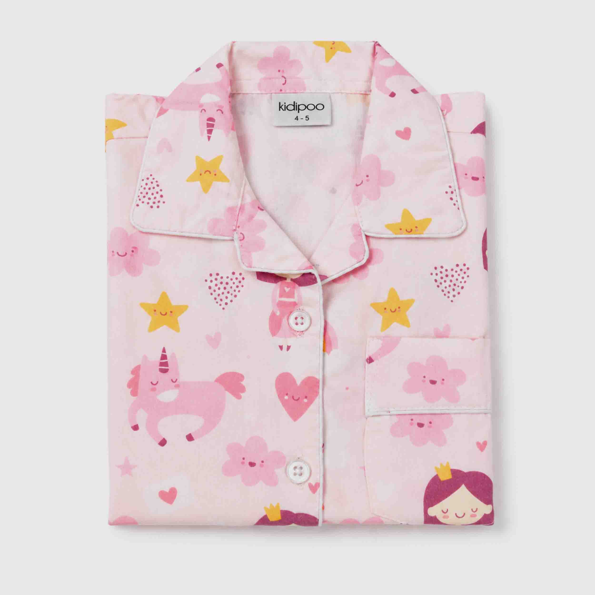Pink Princess Night Suit