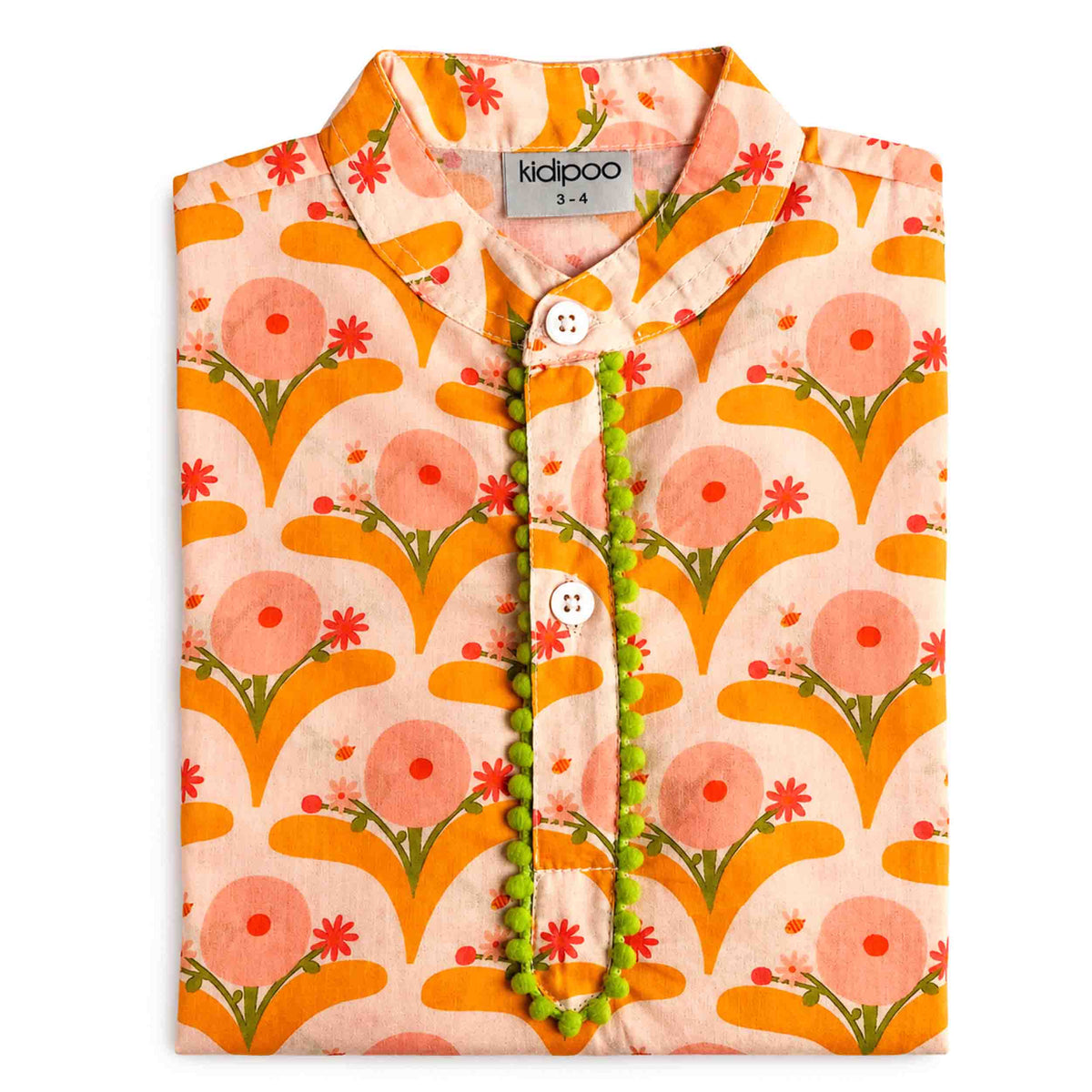 Modern Floral Kurta Pajama