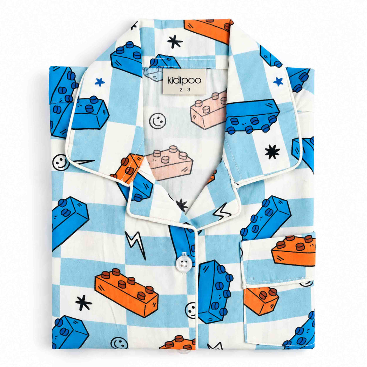Block Buddies Night Suit