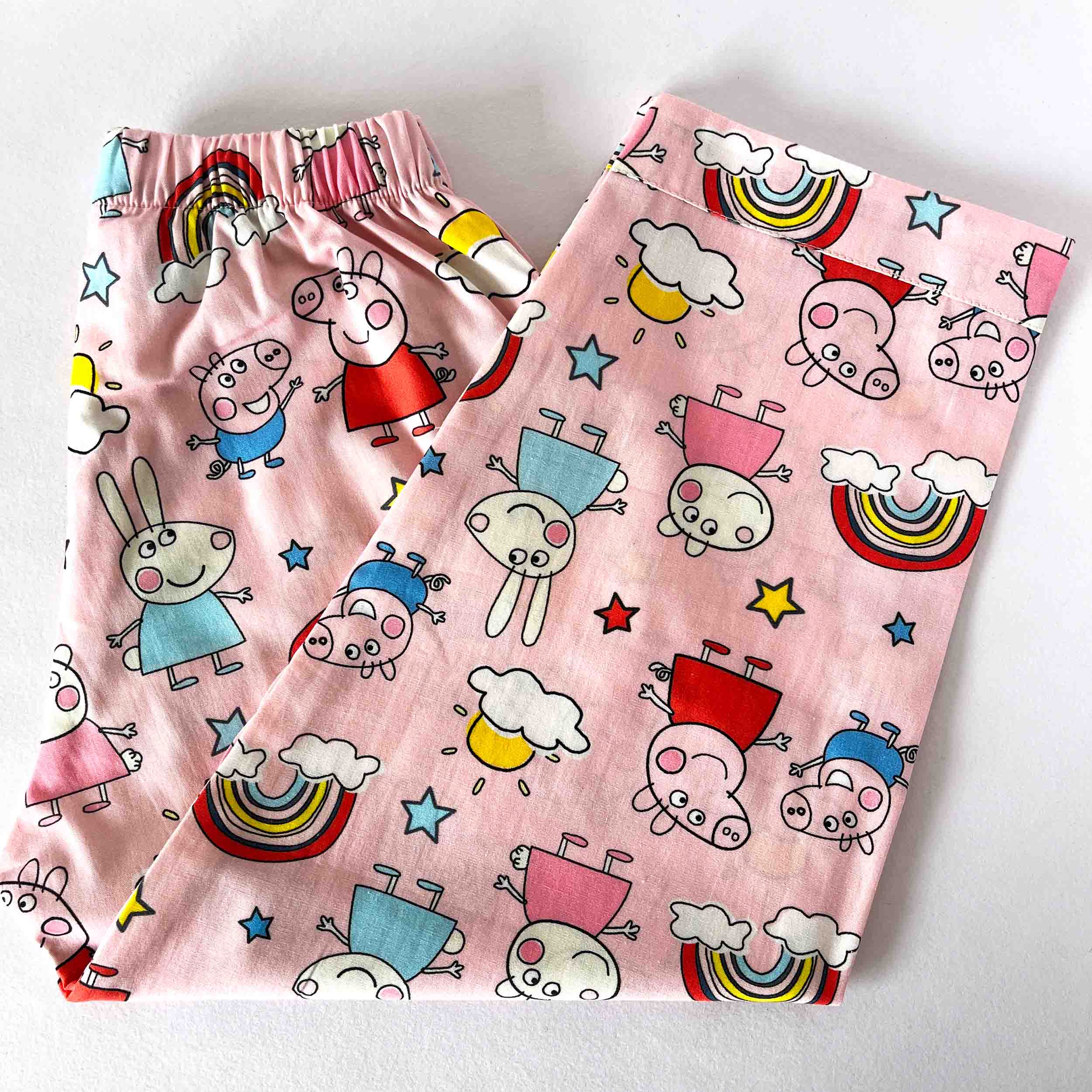 Kids cotton pajama with Peppa Pig print and comfortable elastic waistband