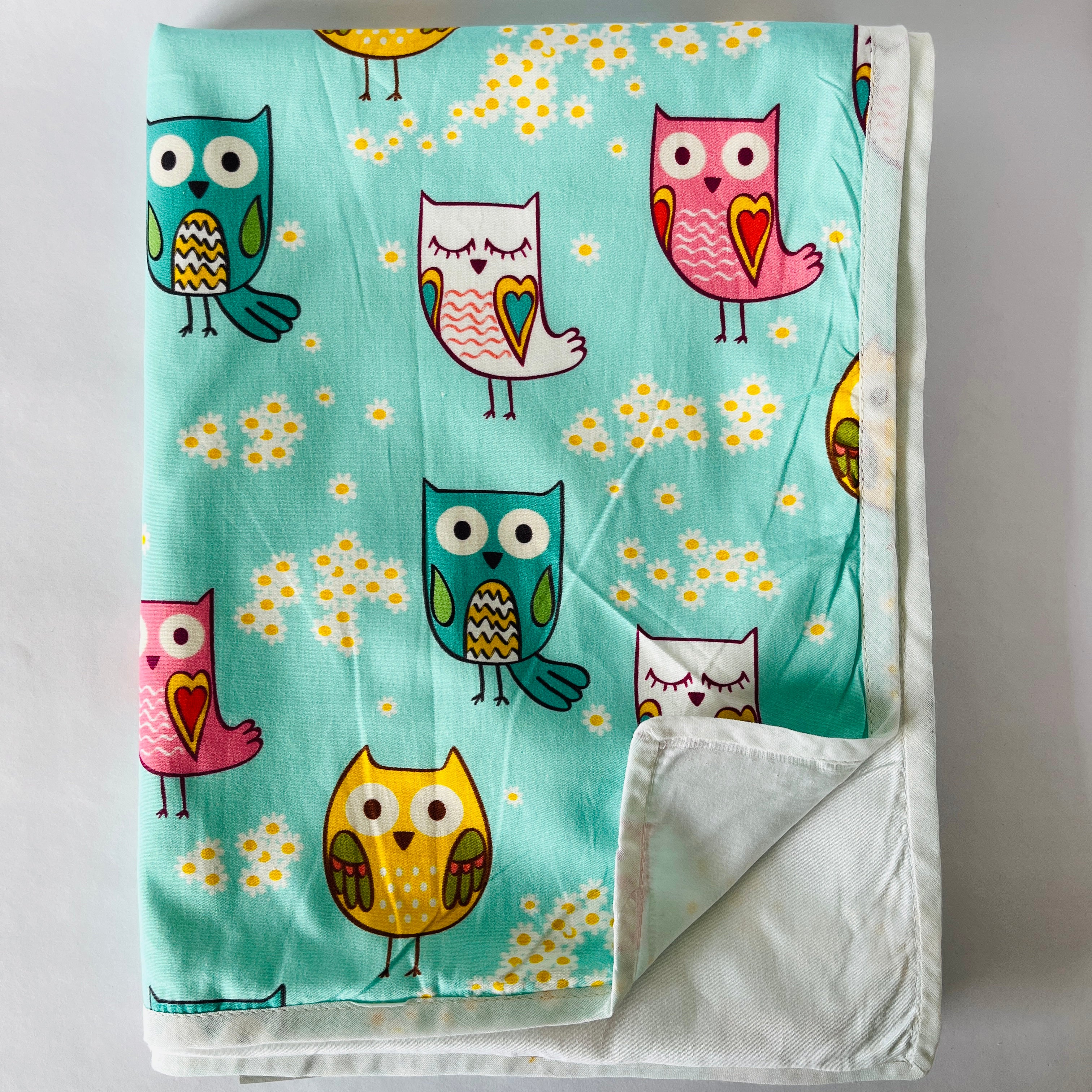 Mint Green Kewl Owl Blanket