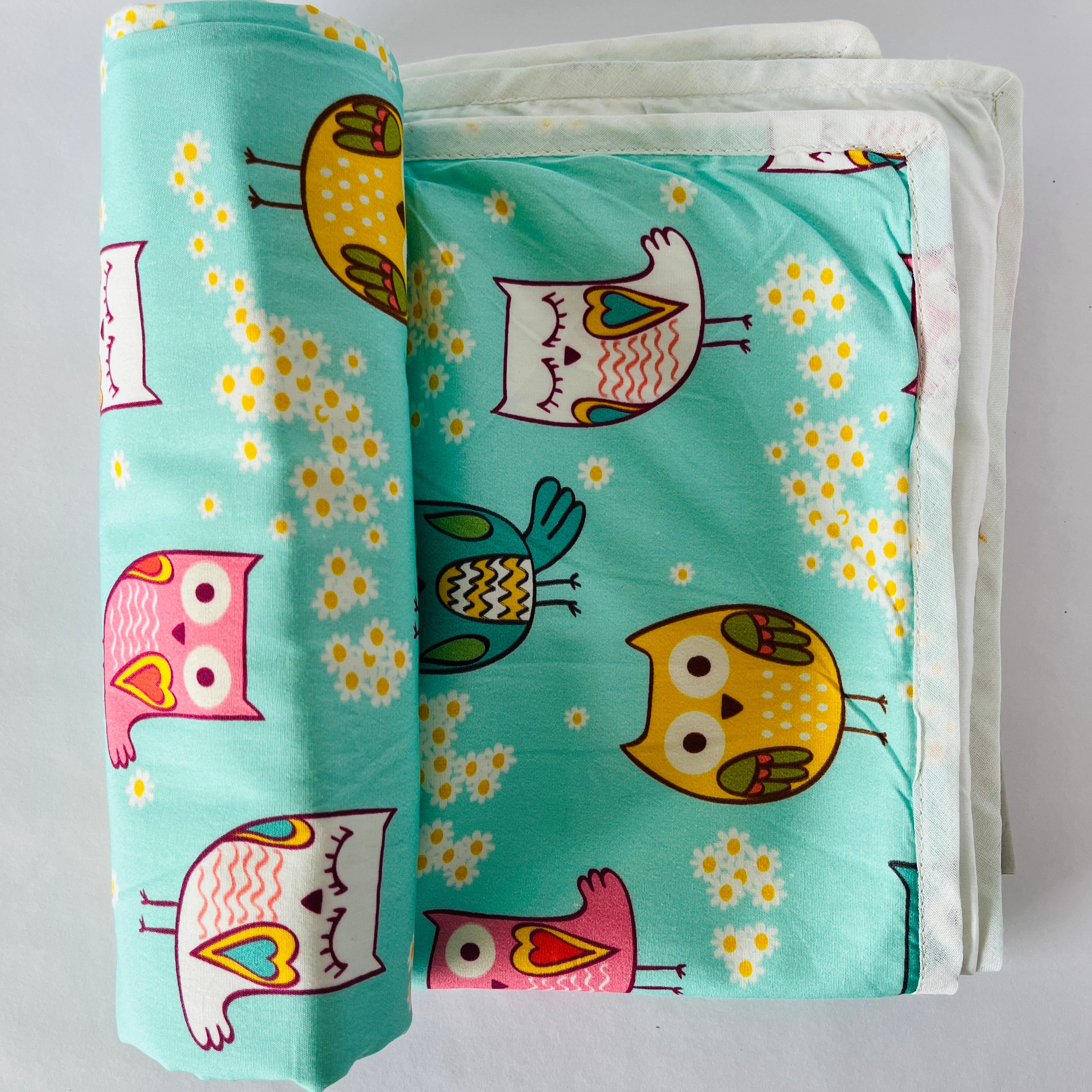 Mint Green Kewl Owl Blanket