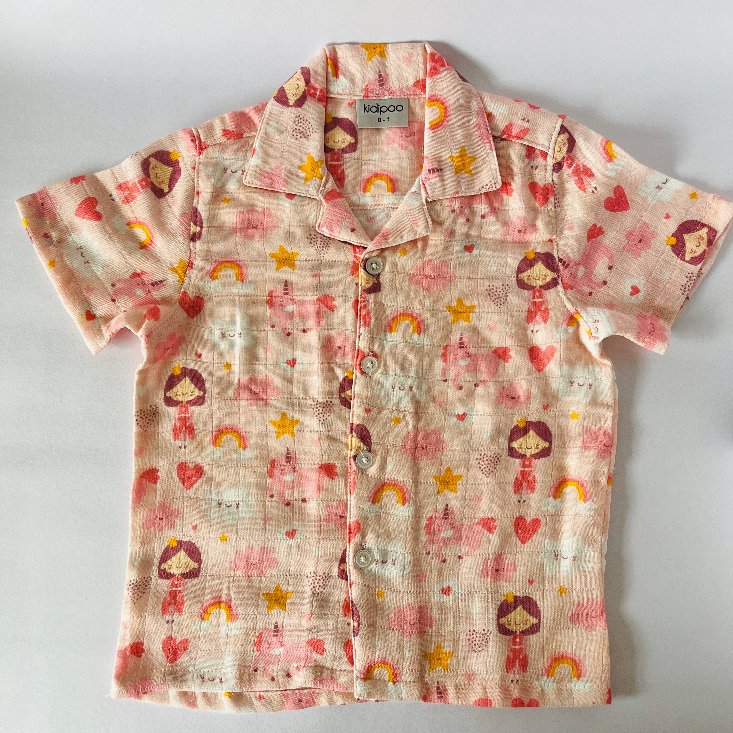Pink Princess Muslin Coord Set