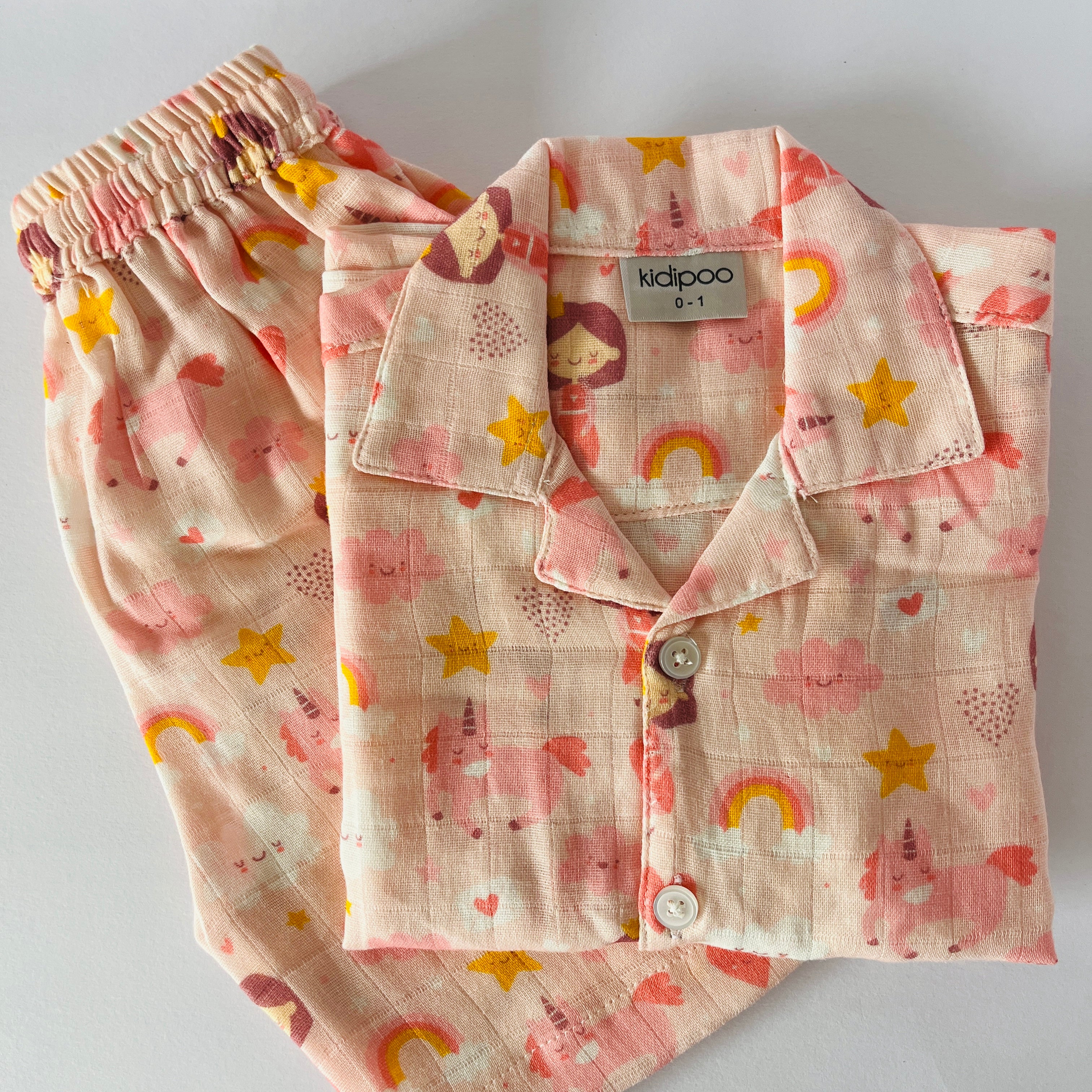 Pink Princess Muslin Coord Set
