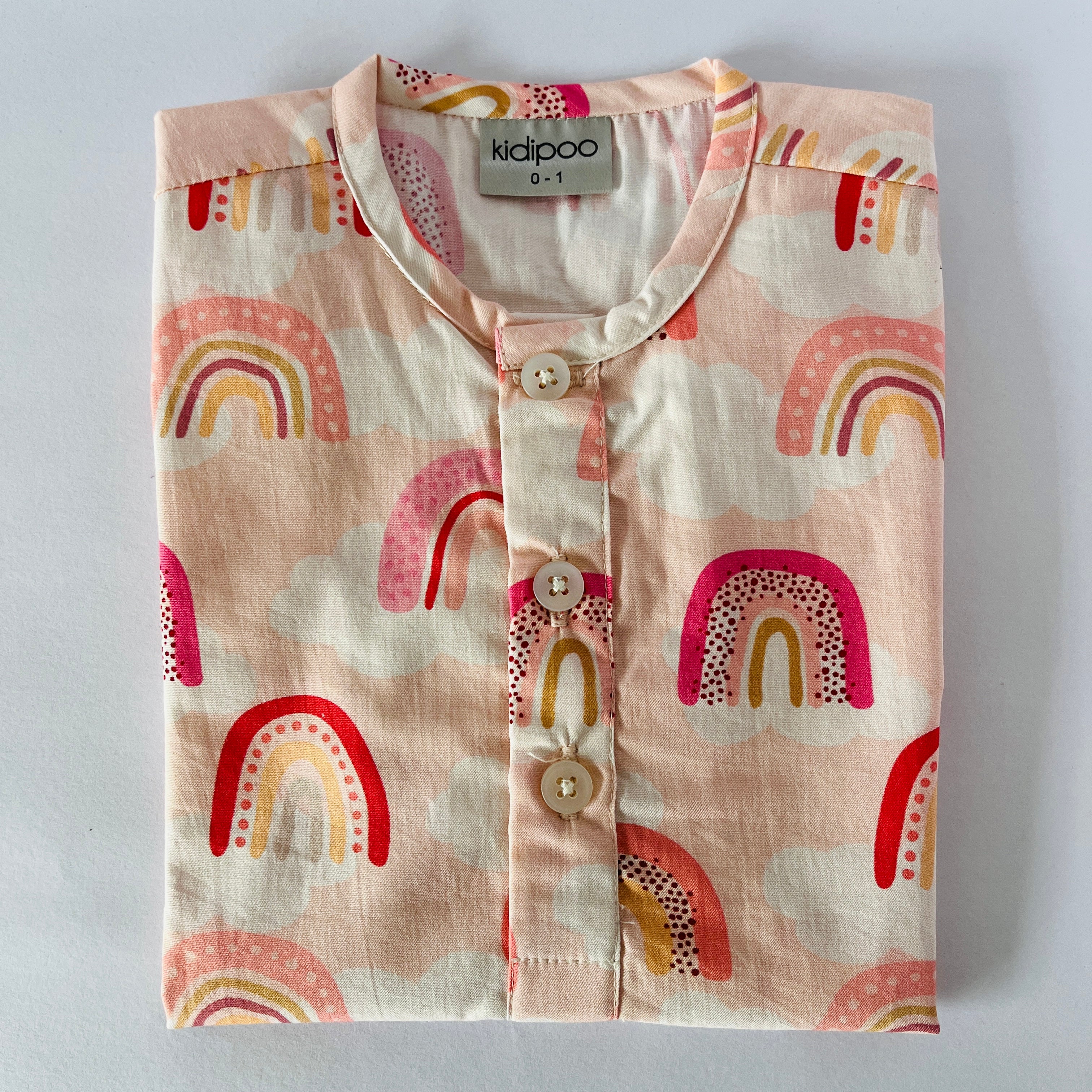Pink Rainbow Kurta Pajama