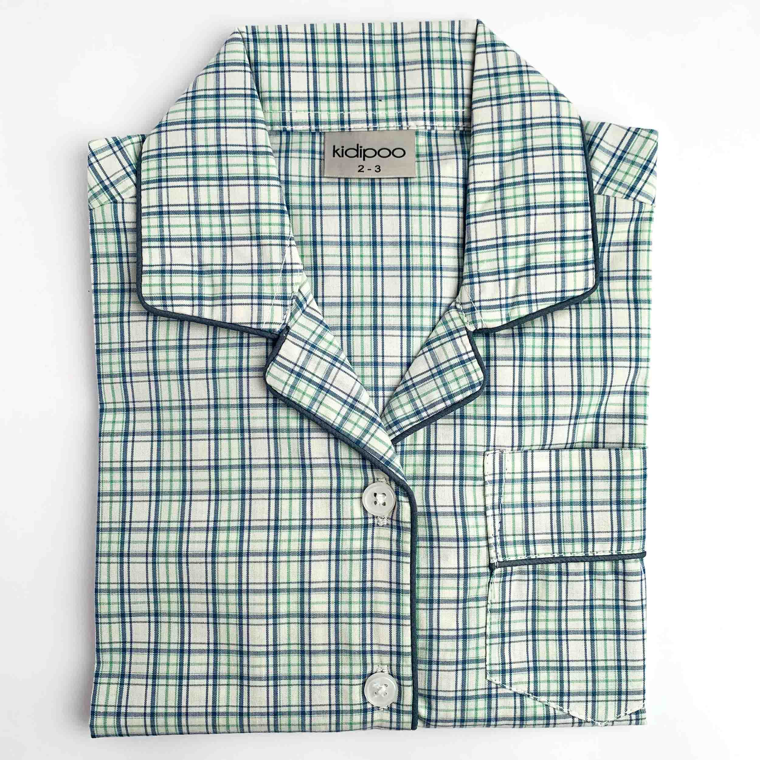 Infinity White Checks Night Suit
