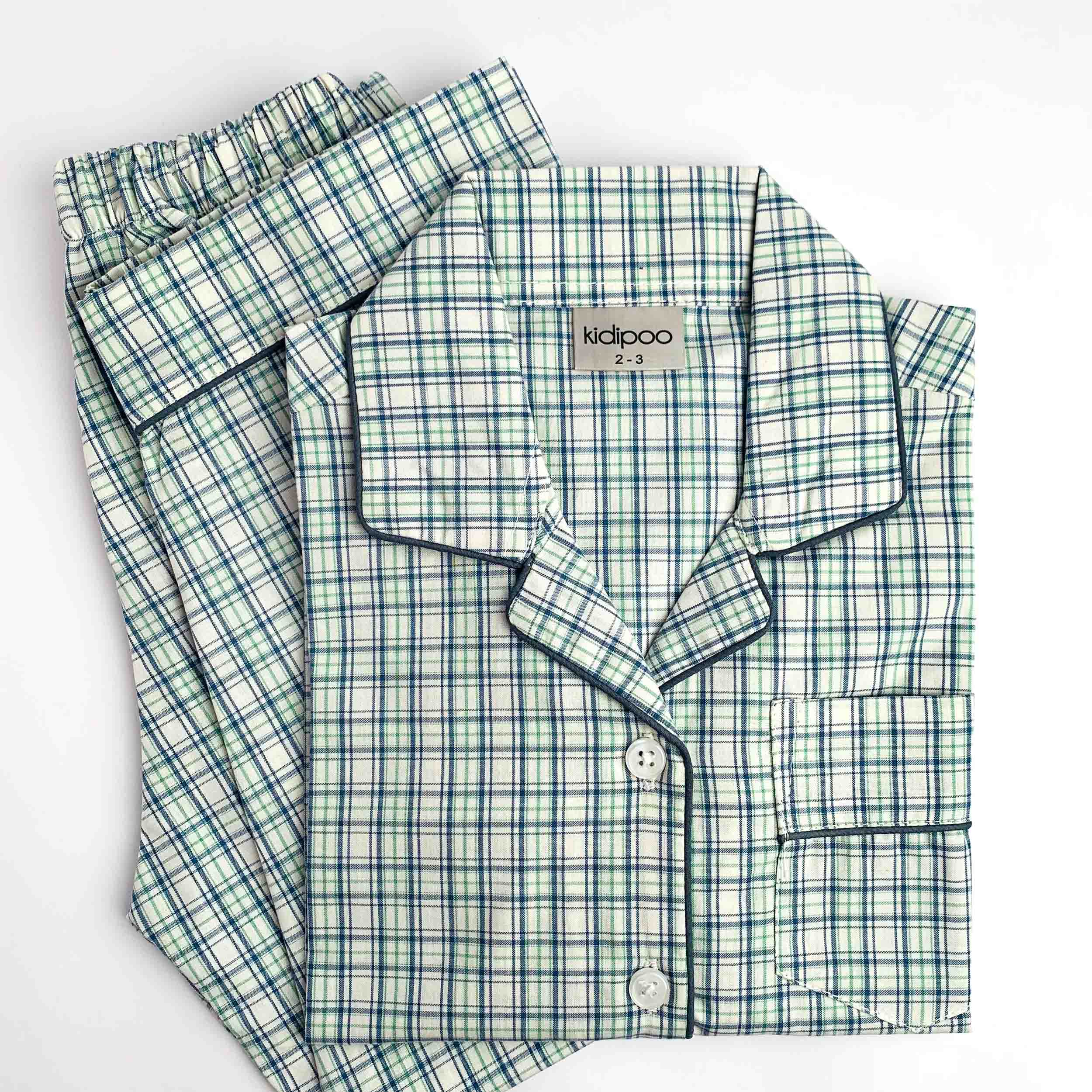 Infinity White Checks Night Suit