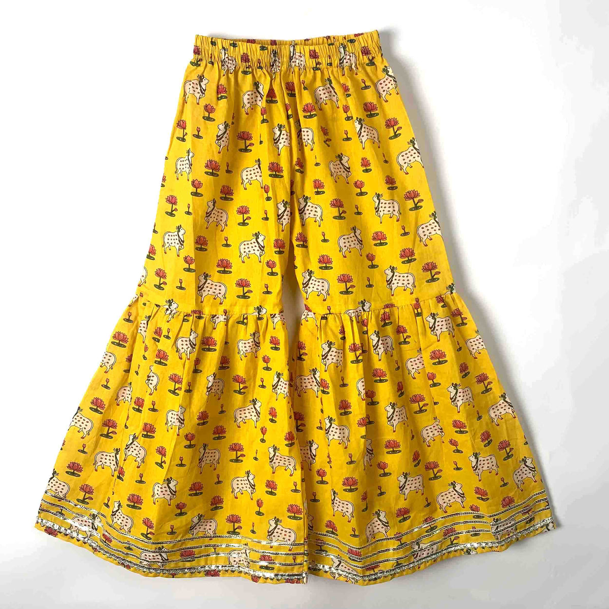 Yellow Pichwai Sharara Set