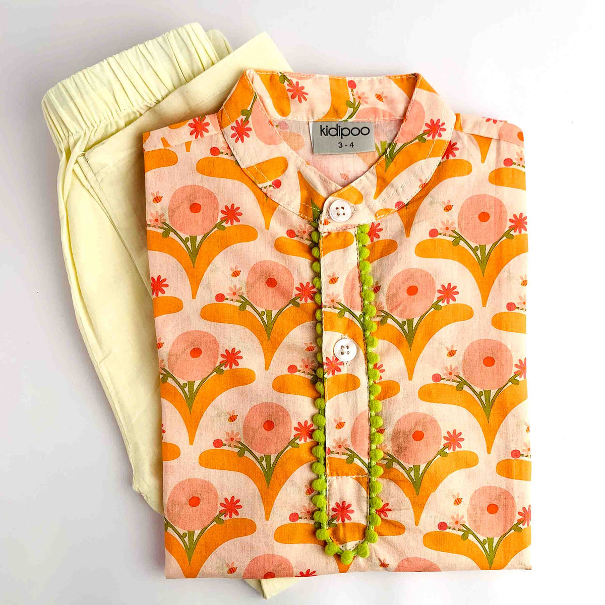Modern Floral Kurta Pajama