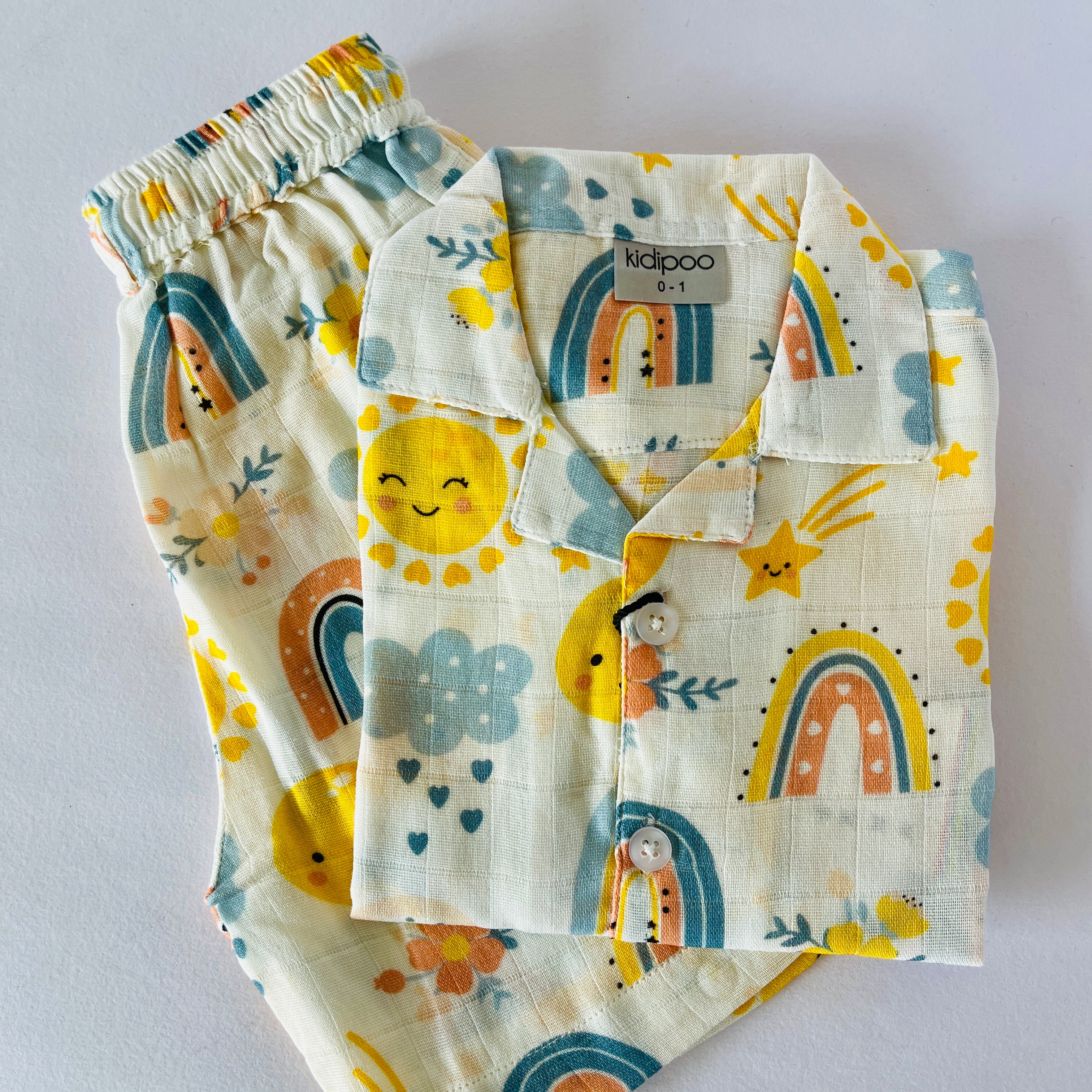 Fun Sky Muslin Coord Set