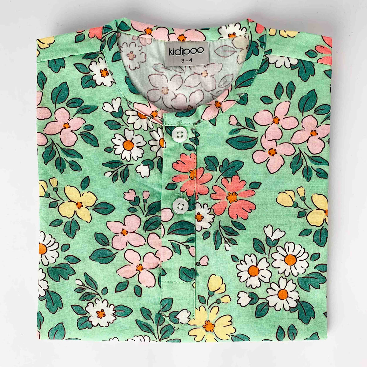 Green Floral Kurta Pajama