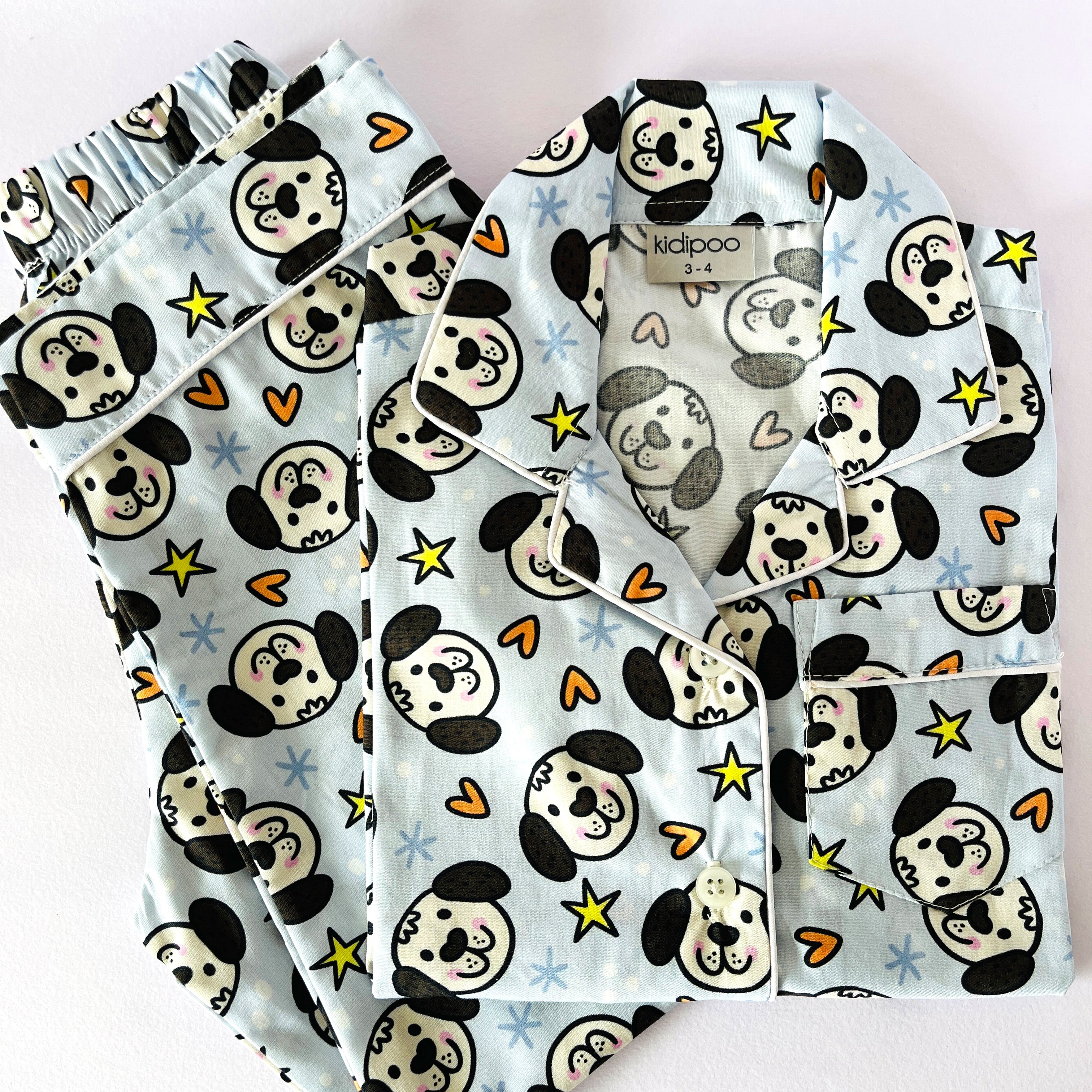 Cute Puppy Face Night Suit