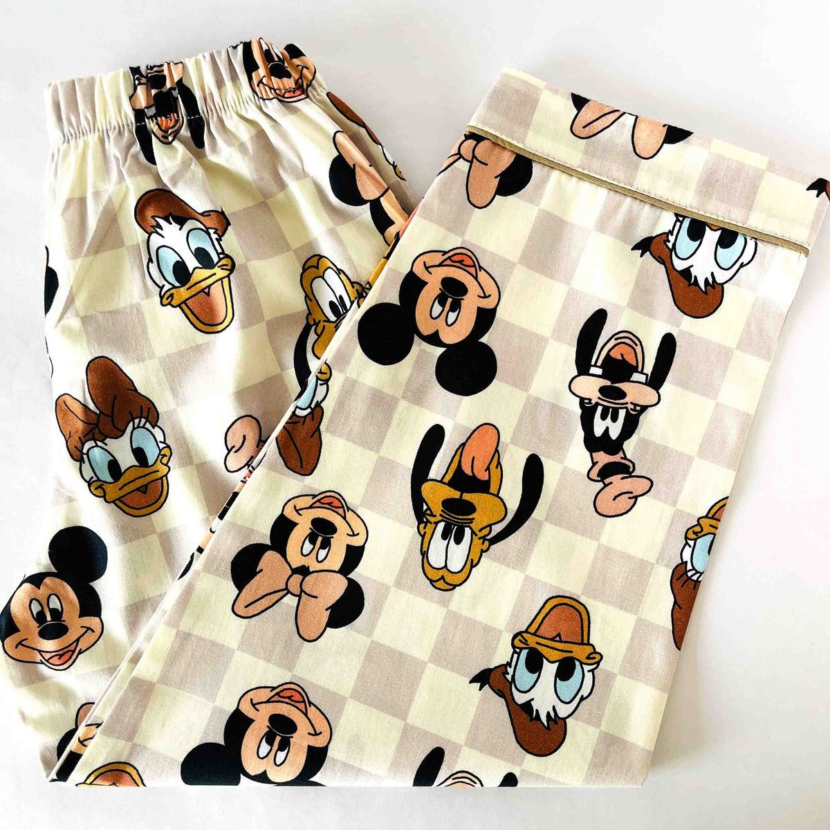 Kids Mike and Friends printed cotton elastic waist pants breathable comfortable casual bottoms for boys and girls