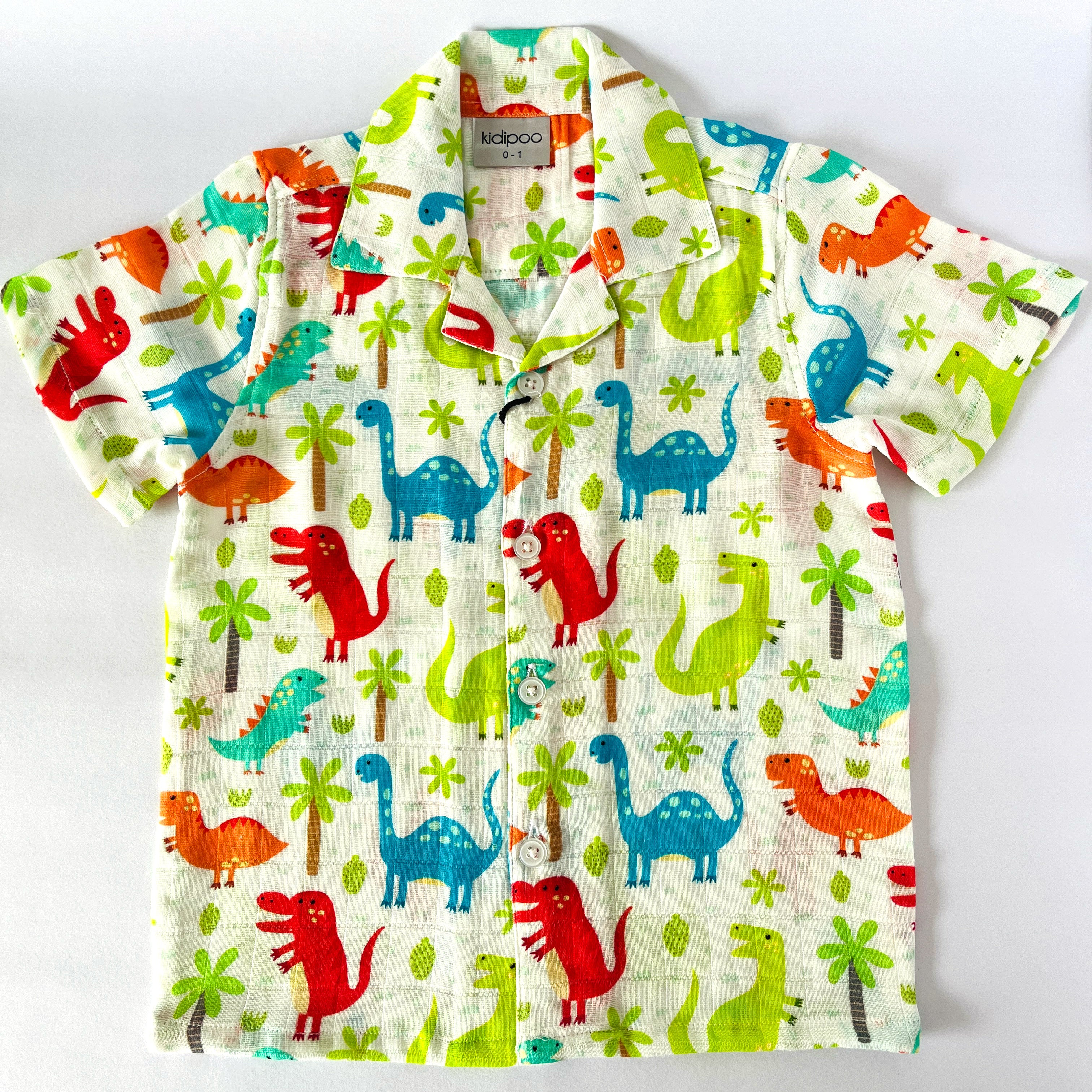 Fun Dino Muslin Coord Set