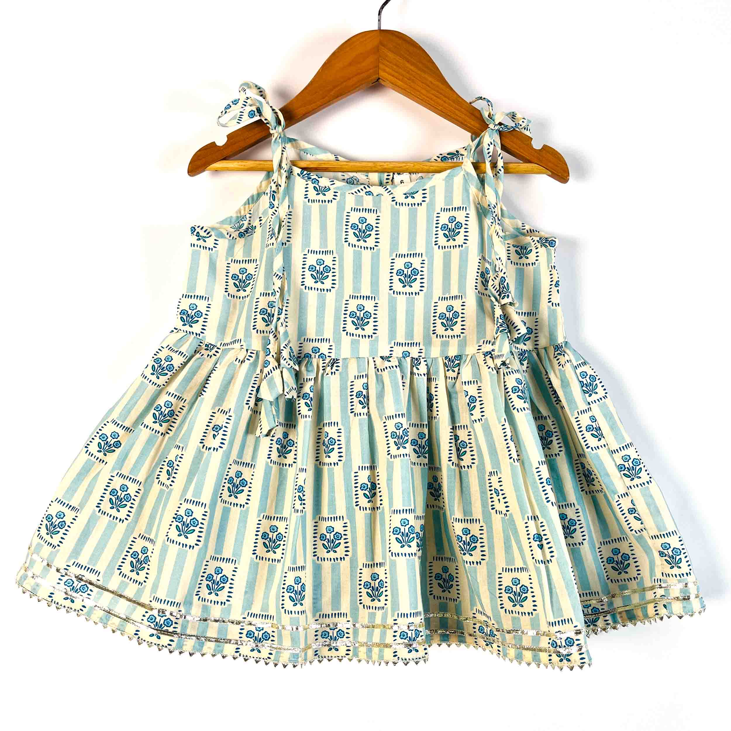 Blue Garden Sharara Set